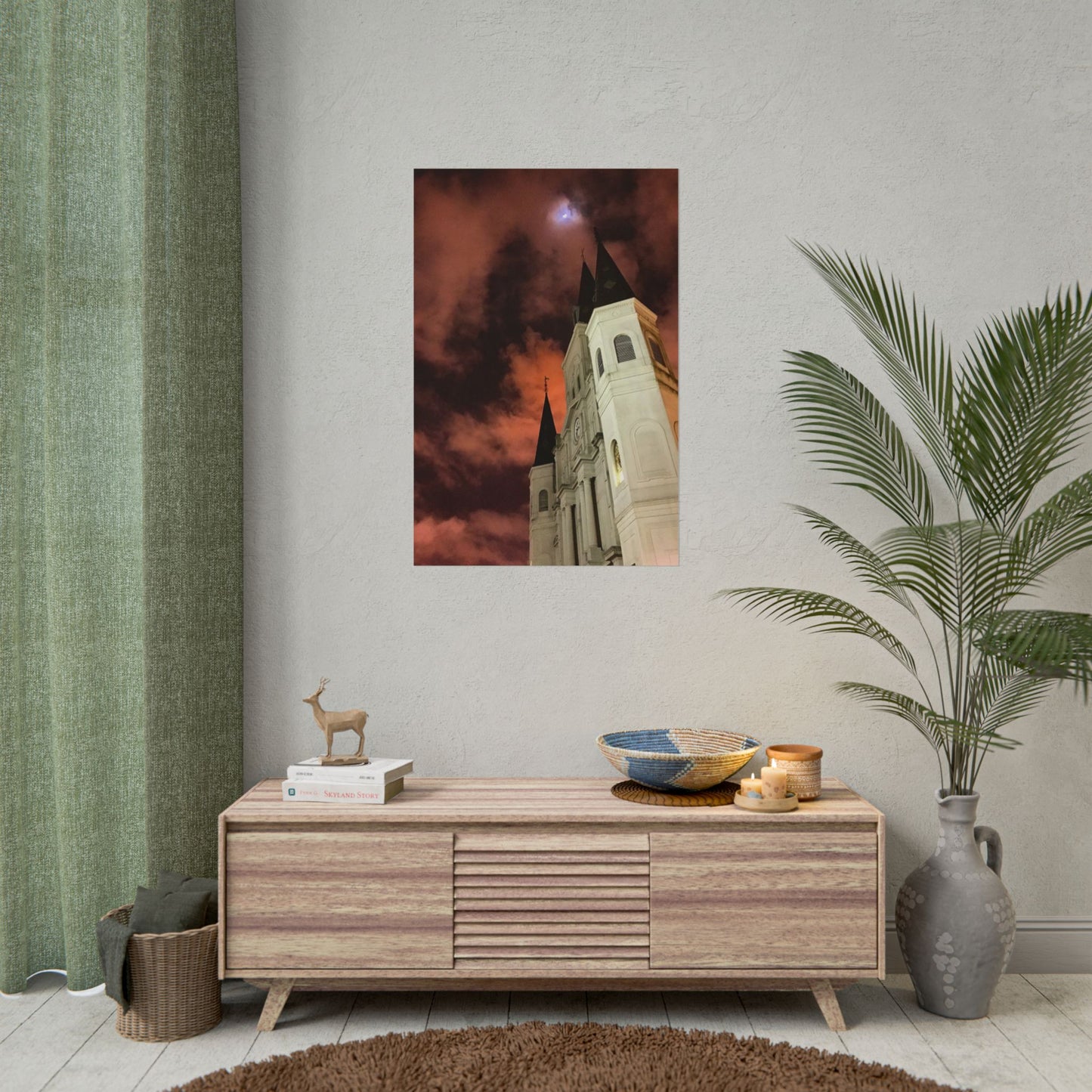 Moonrise Over St. Louis (V.1) Rolled Poster