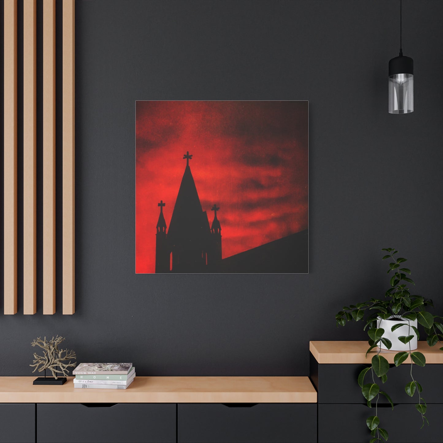 Blood Dusk Matte Canvas, Stretched, 1.25"