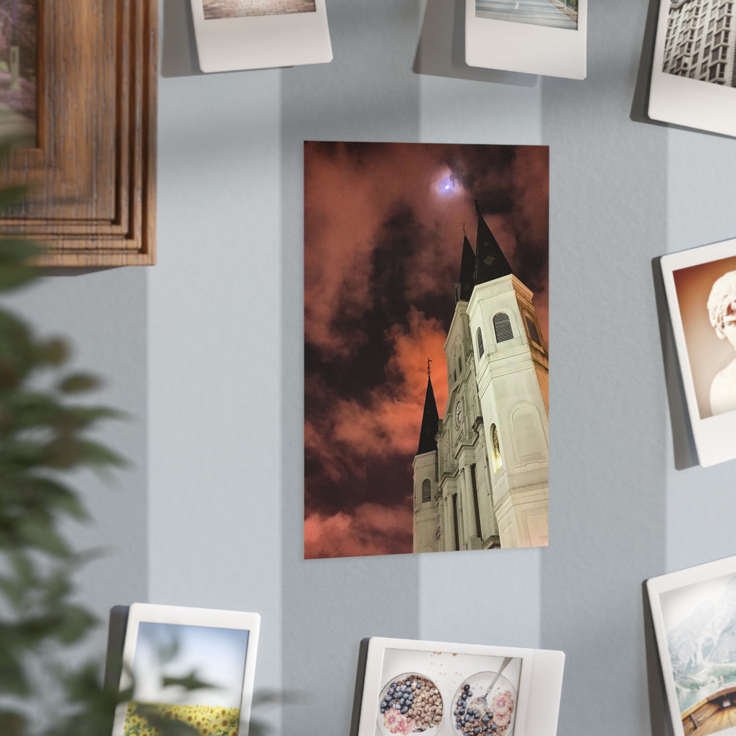 Moonrise Over St. Louis Paper Print
