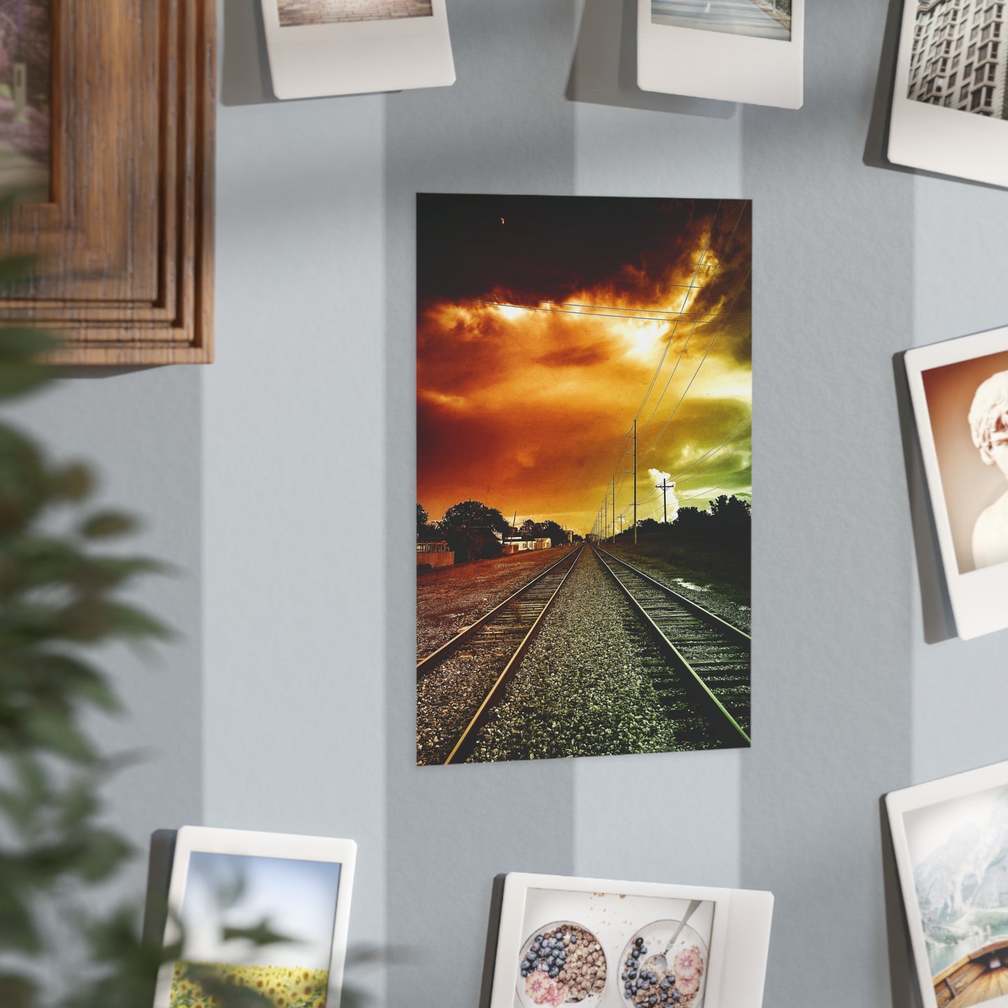 Not Choosing A Lane Paper Print