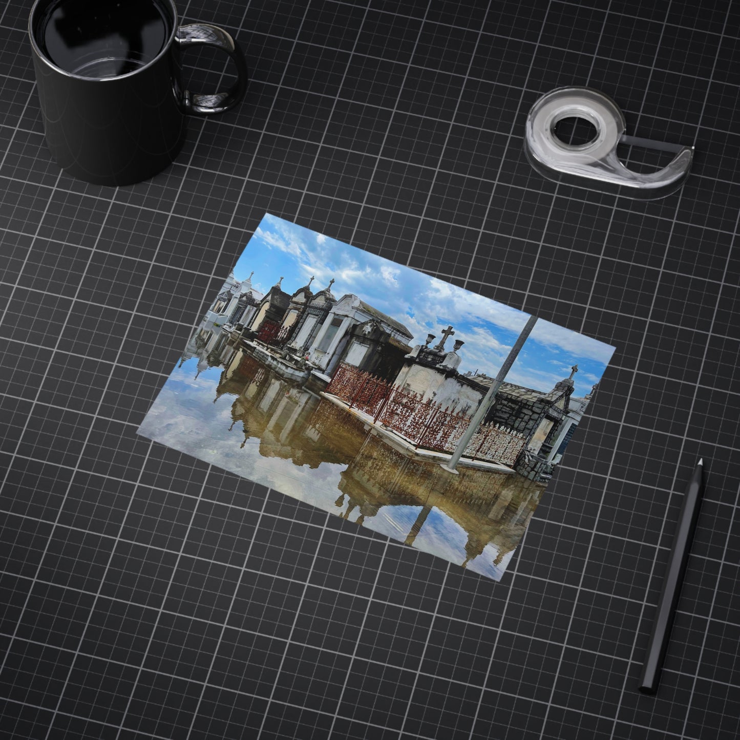 The Day The Sky Fell On Saint Joseph Paper Print