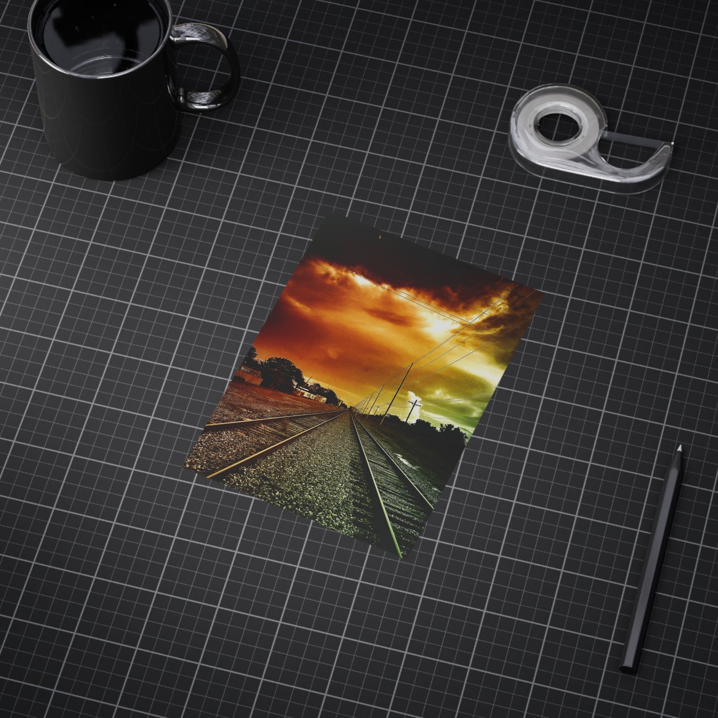 Not Choosing A Lane Paper Print
