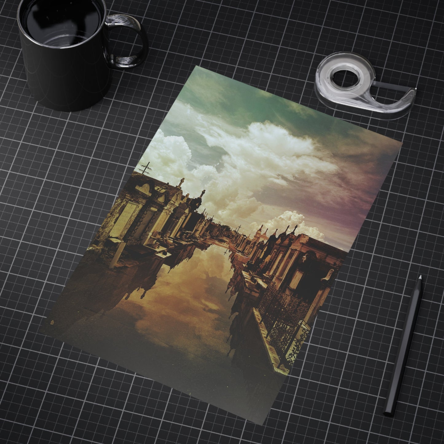 When The Sea Drenched The Heavens Paper Print