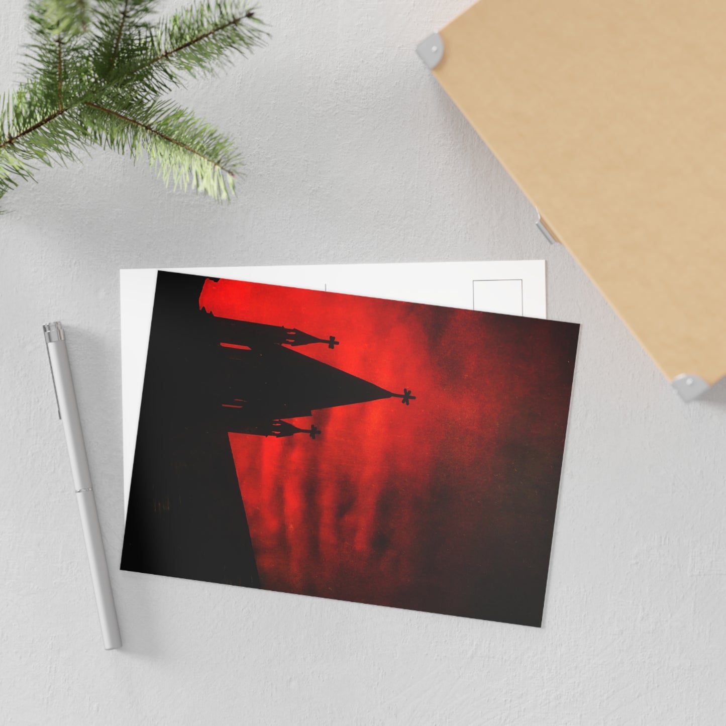 Blood Dusk Fine Art Postcard