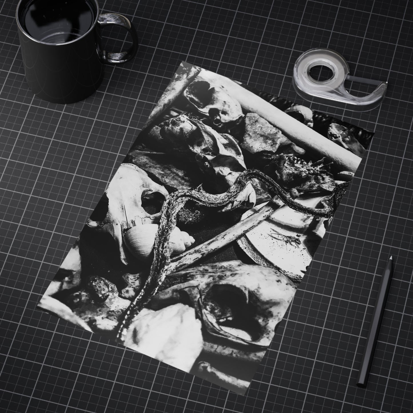 Them Bones Paper Print
