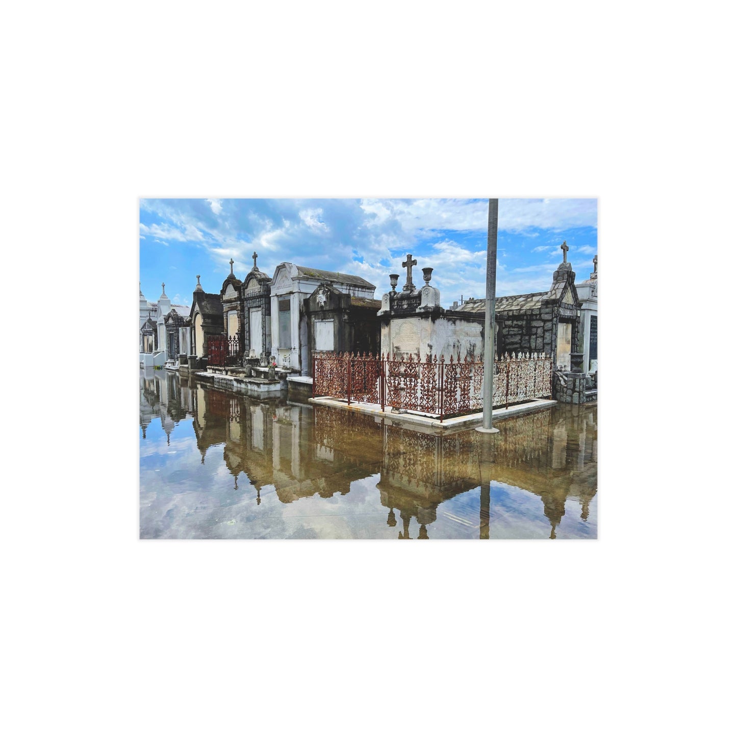 The Day The Sky Fell On Saint Joseph Paper Print