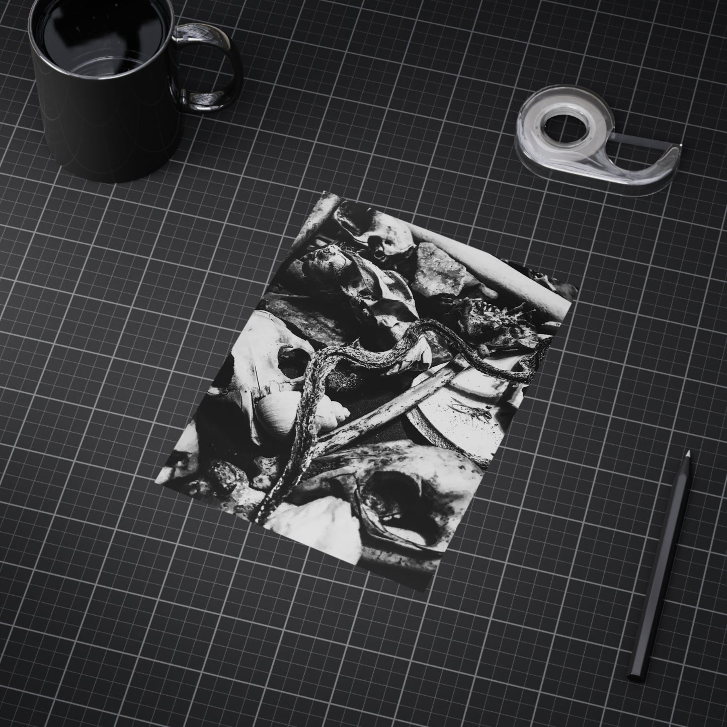 Them Bones Paper Print