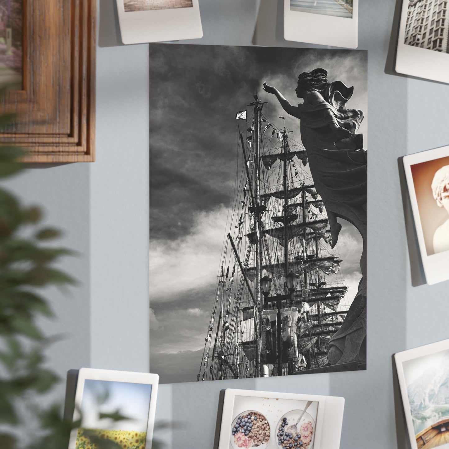 Hope and the Tall Ships Paper Print