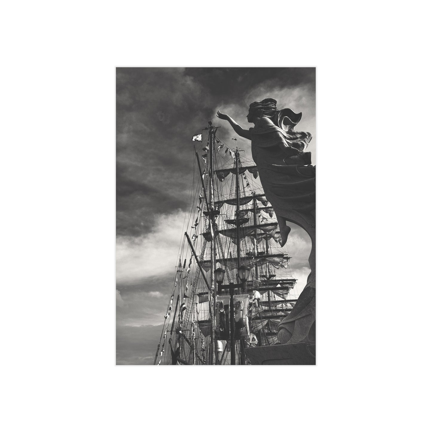 Hope and the Tall Ships Paper Print