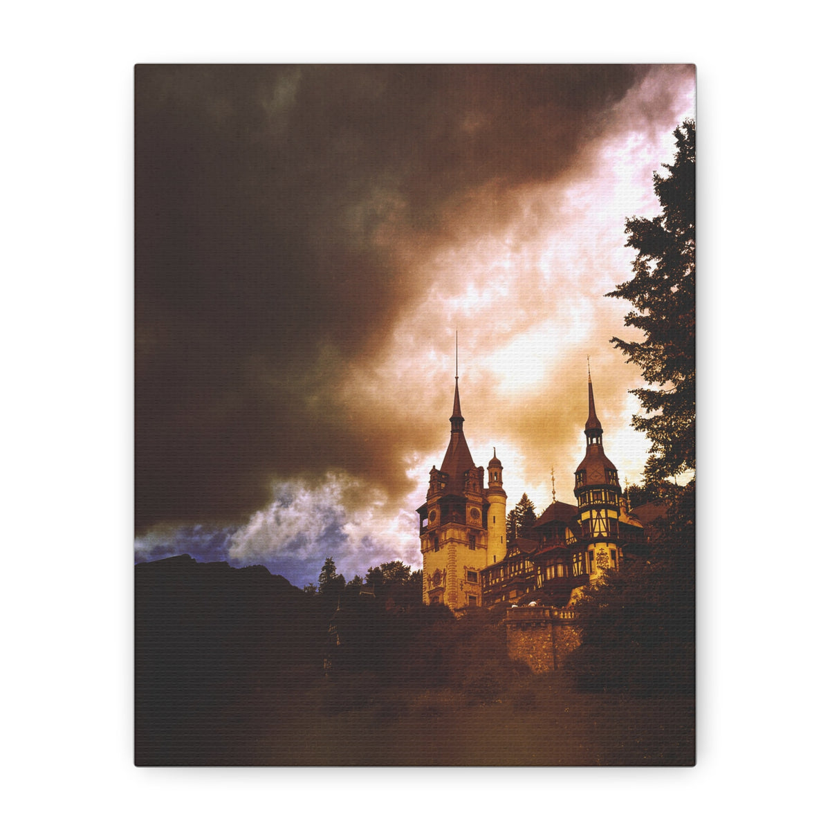 Peles Castle Matte Canvas, Stretched, 1.25"