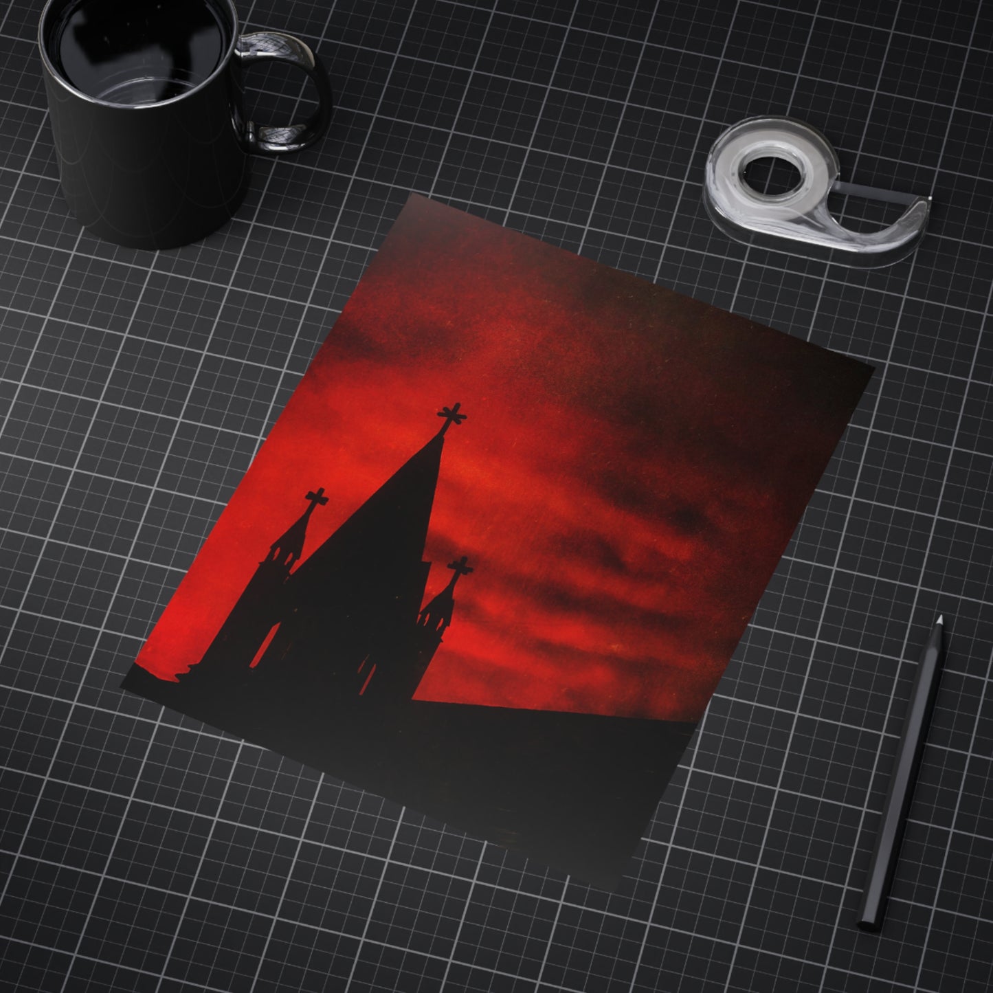 Blood Dusk Paper Print