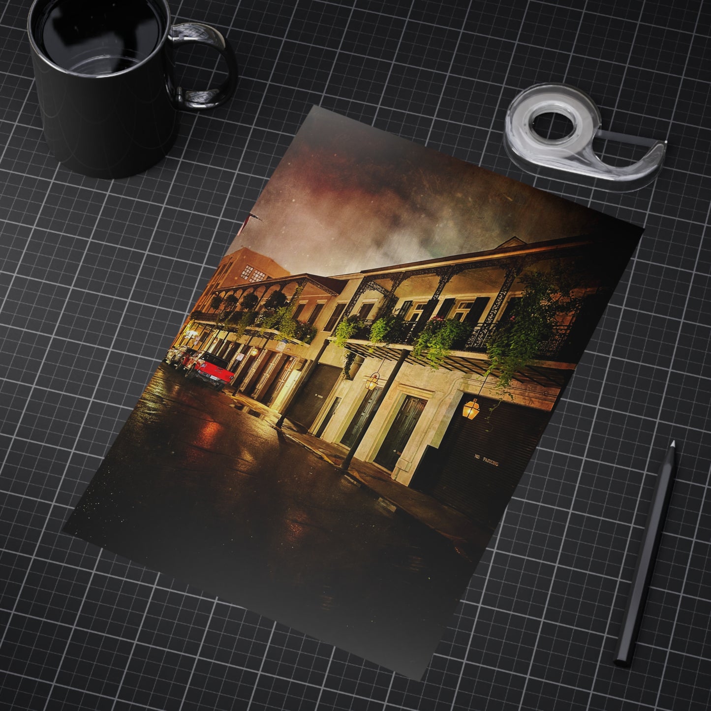 Frech Quarter Paper Print