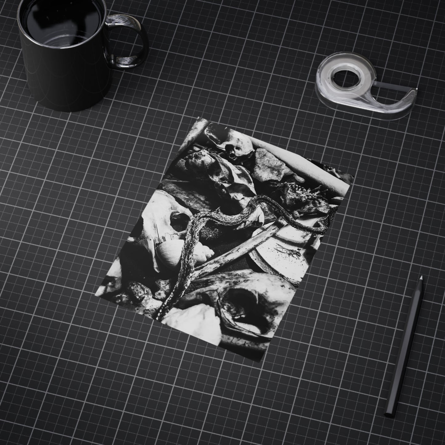Them Bones Paper Print