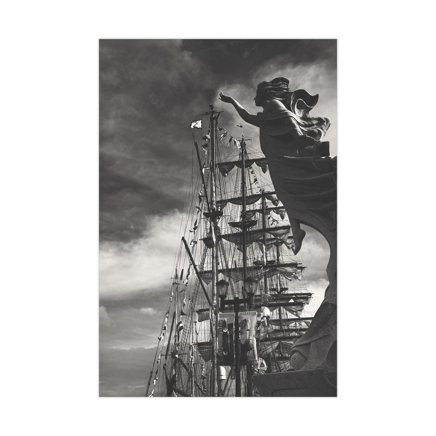 Hope and the Tall Ships Paper Print
