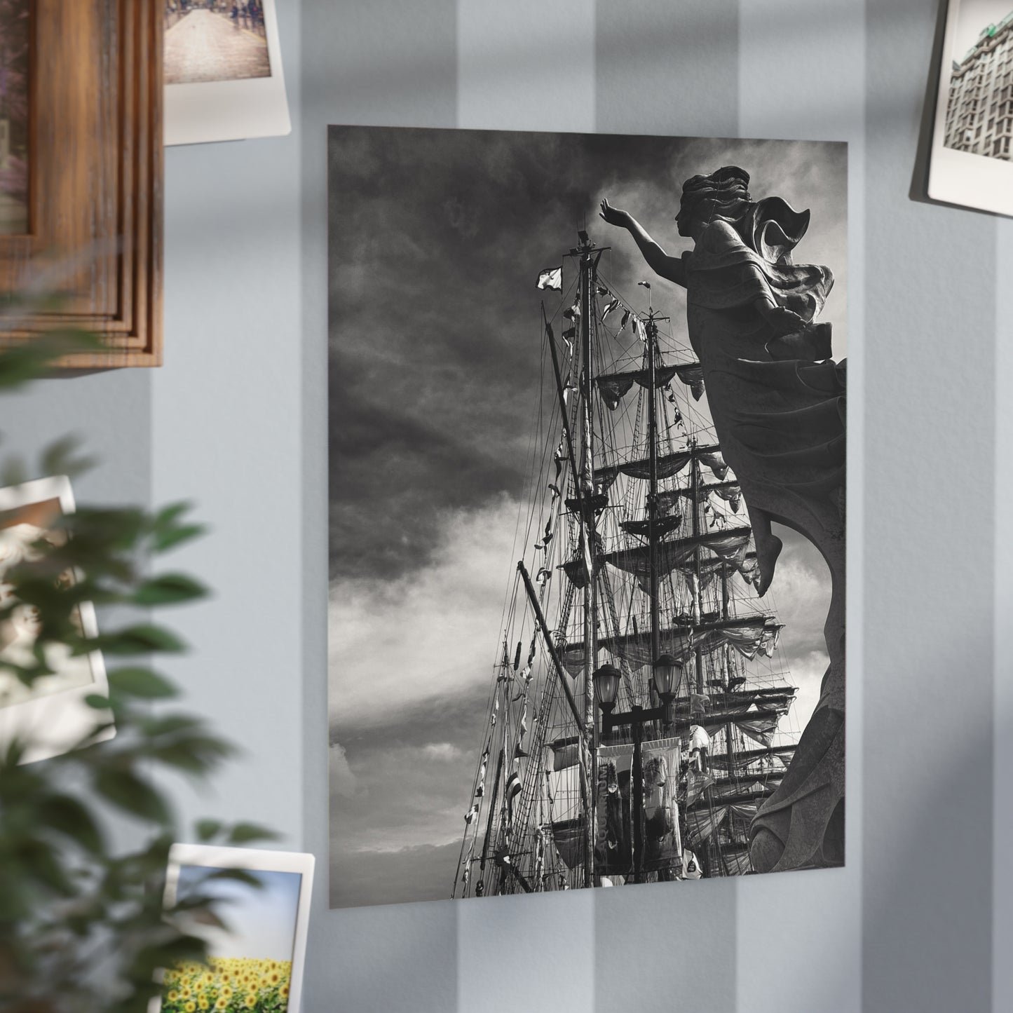 Hope and the Tall Ships Paper Print