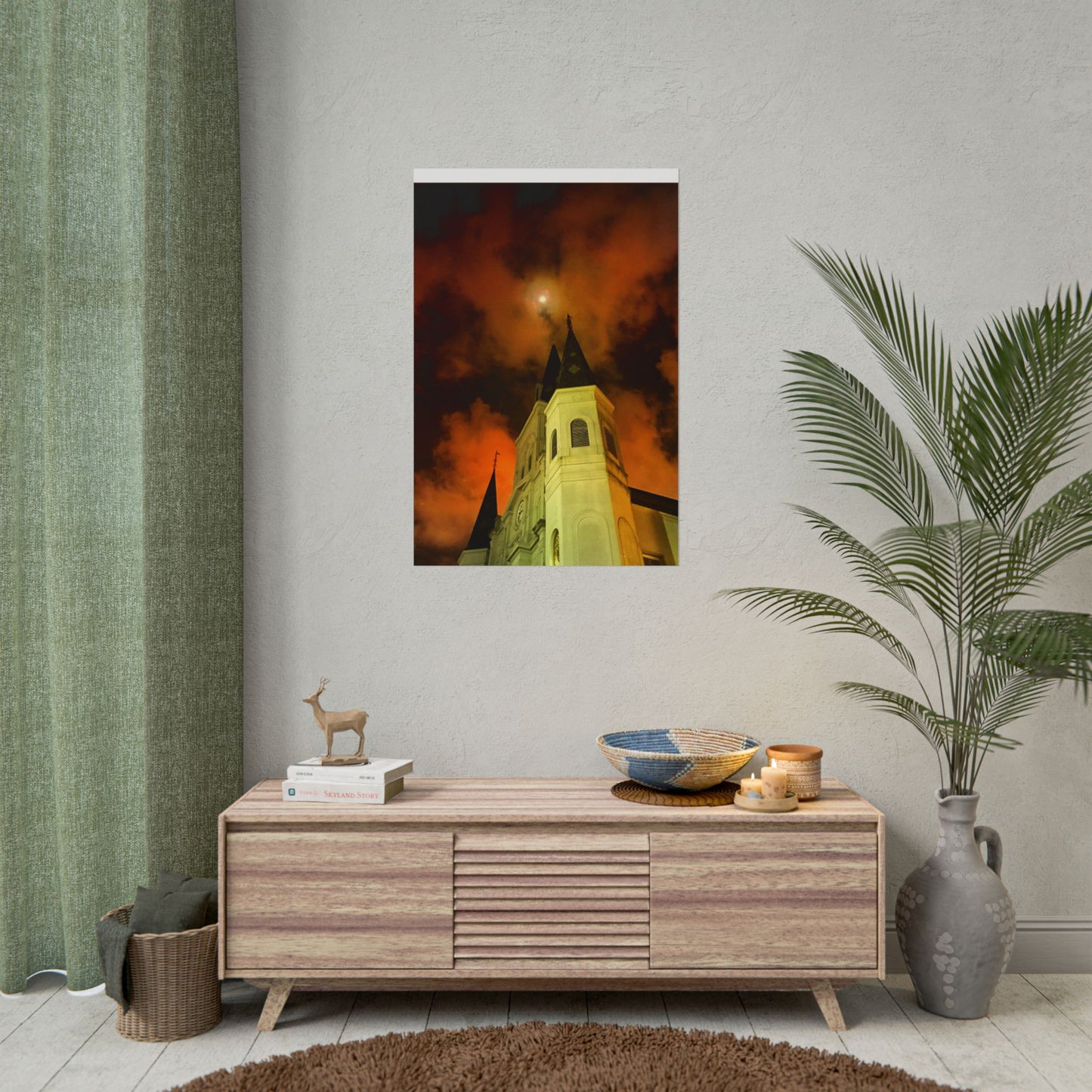 Moonrise Over St. Louis (V.2) Rolled Poster