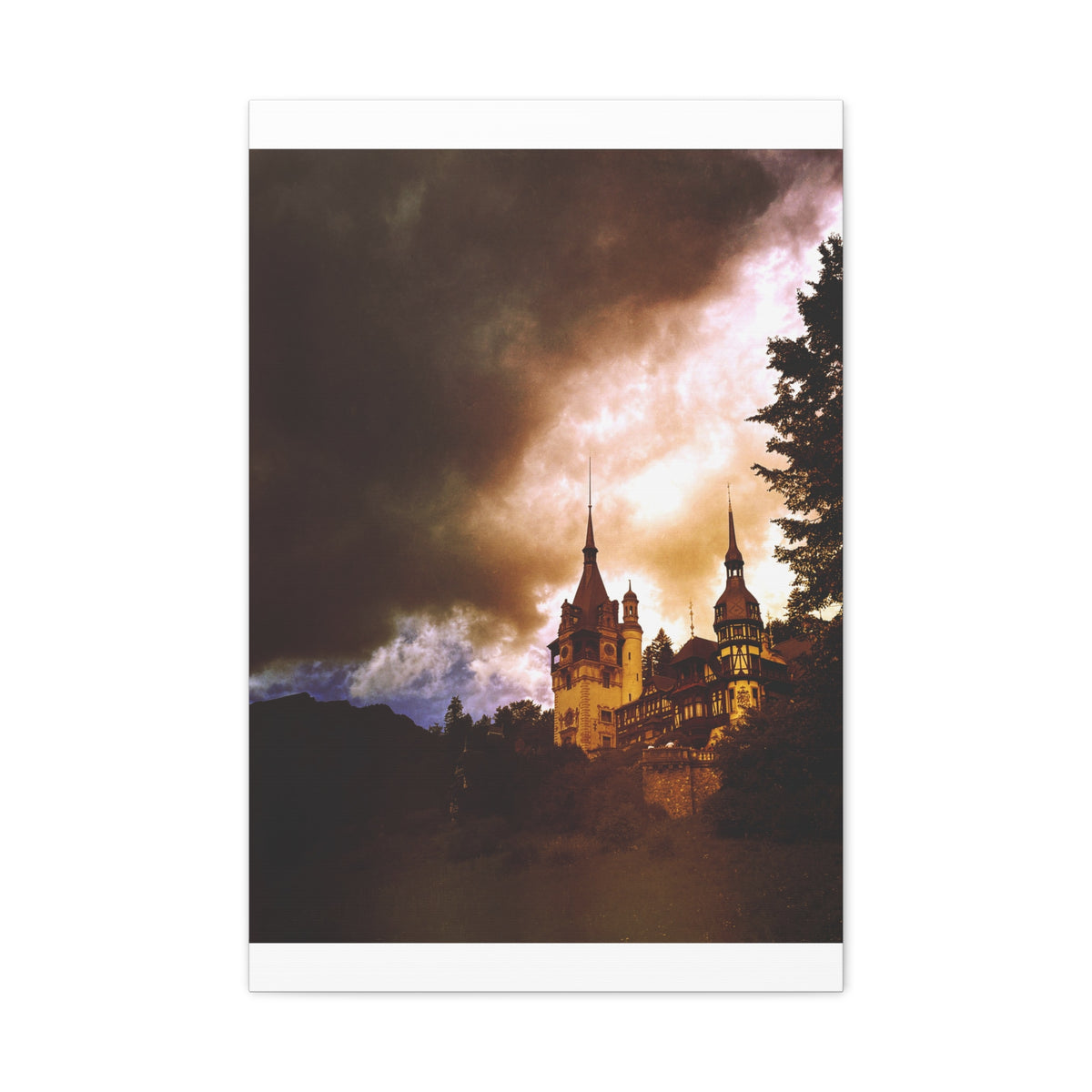 Peles Castle Matte Canvas, Stretched, 1.25"