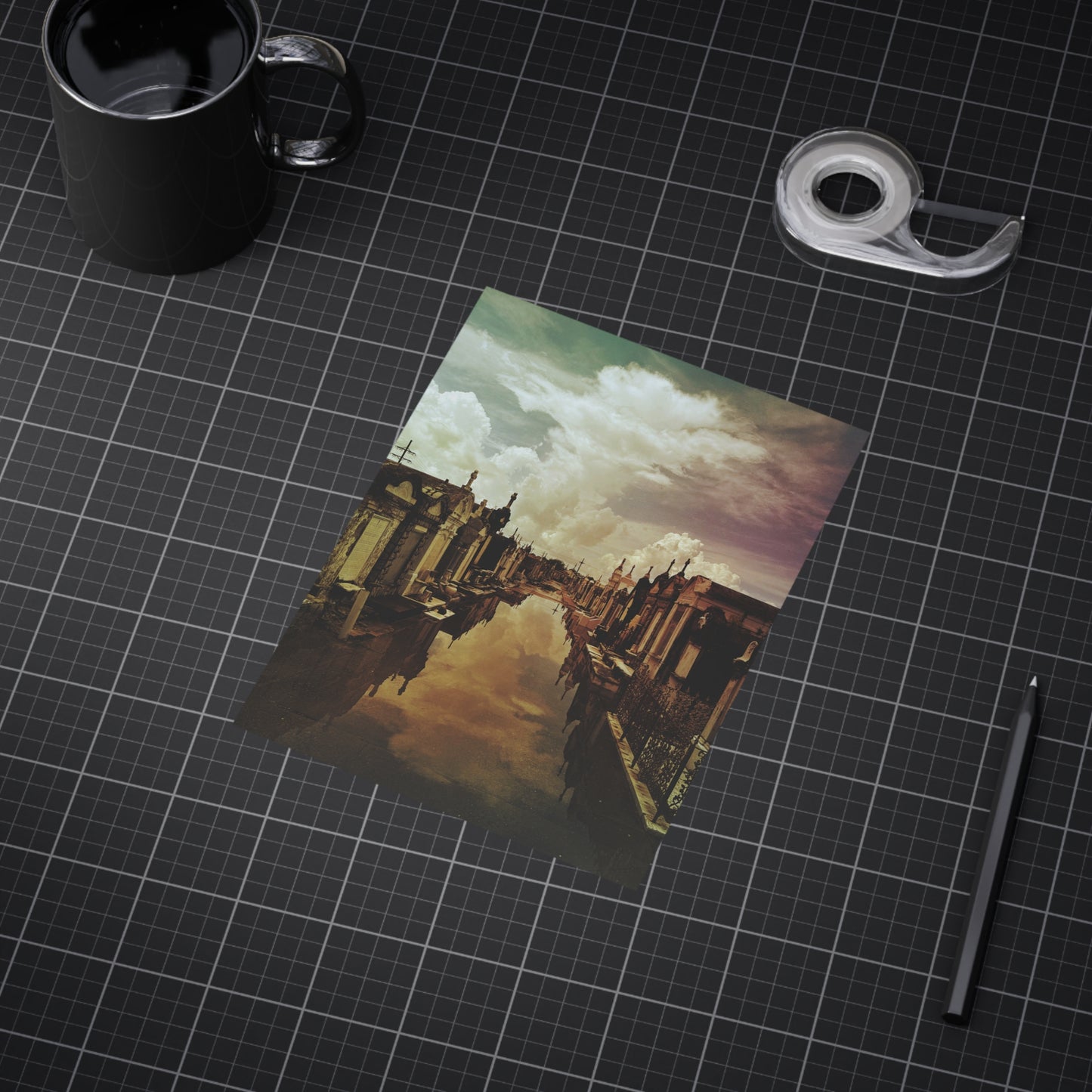 When The Sea Drenched The Heavens Paper Print