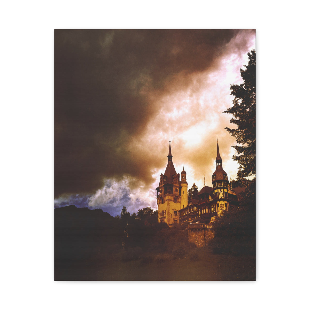 Peles Castle Matte Canvas, Stretched, 1.25"