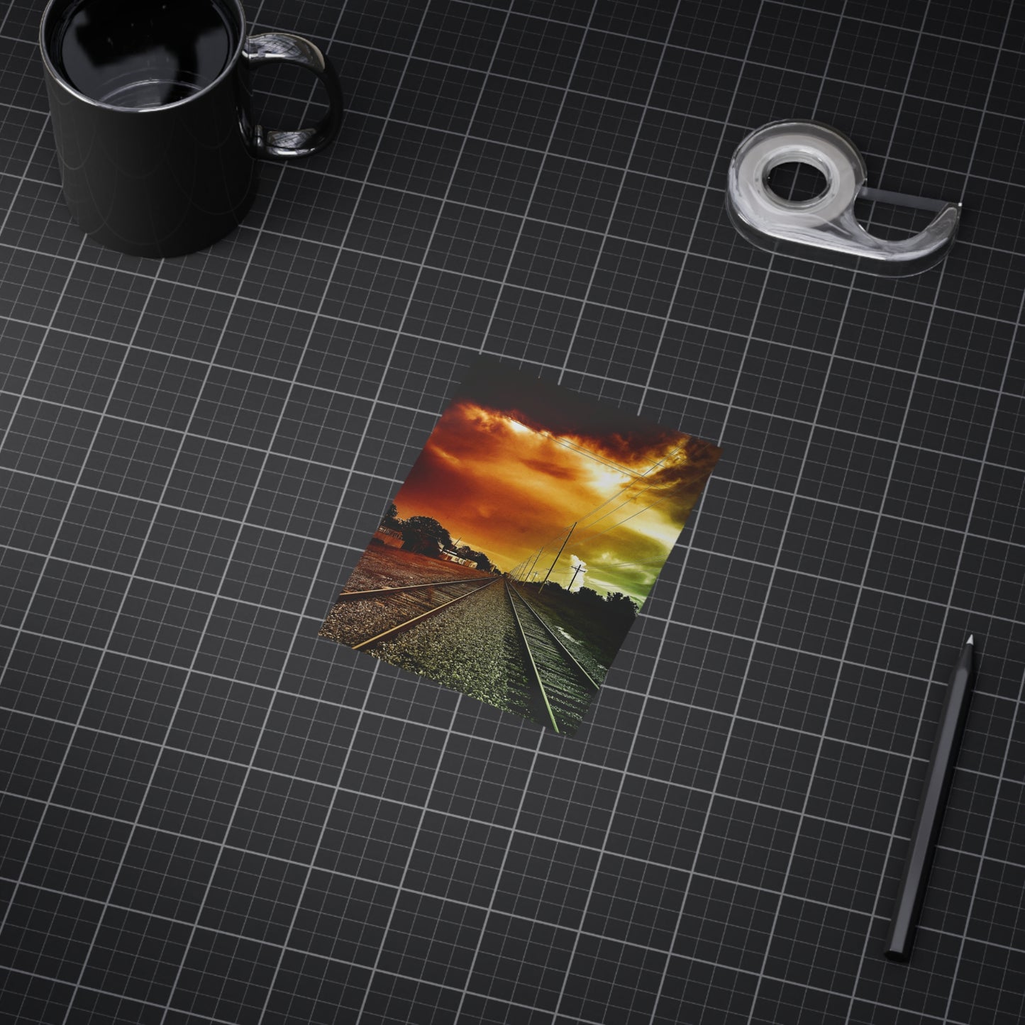 Not Choosing A Lane Paper Print