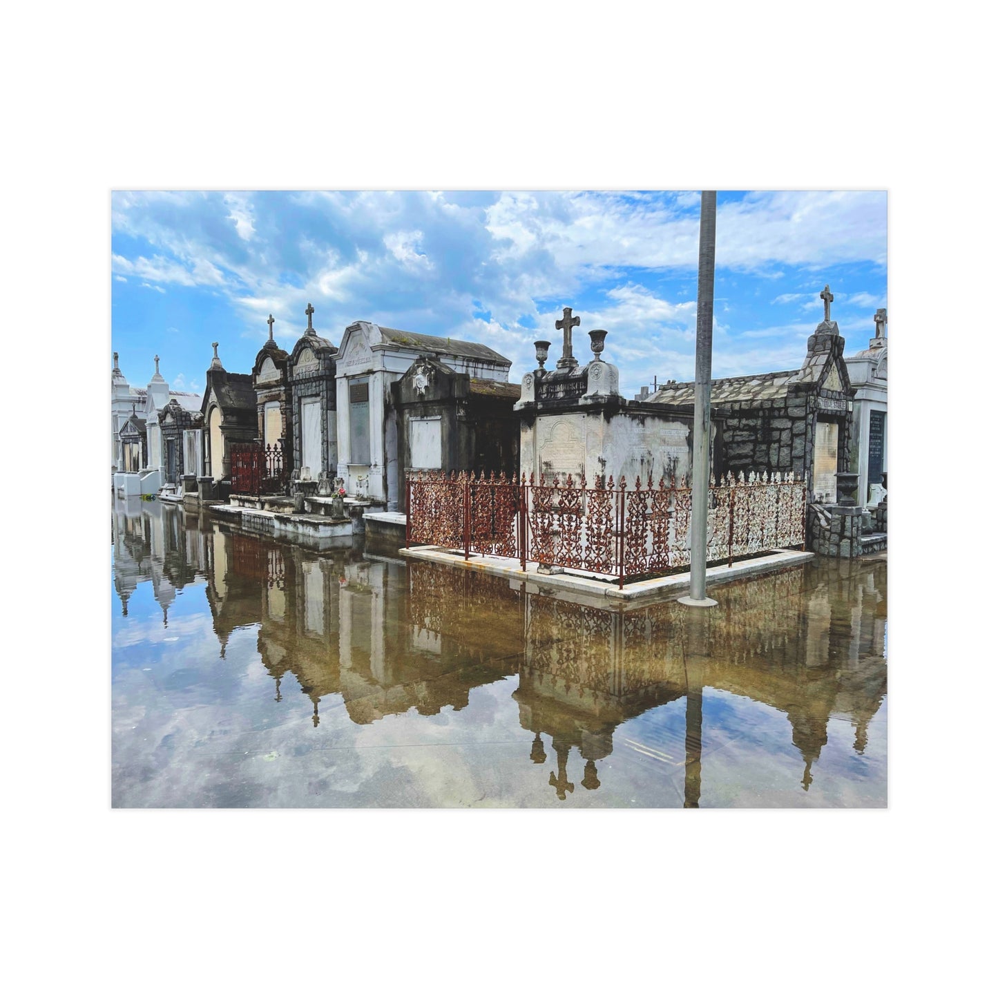 The Day The Sky Fell On Saint Joseph Paper Print