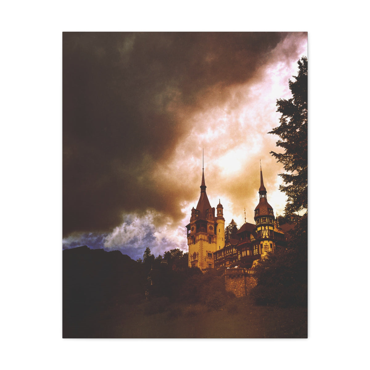 Peles Castle Matte Canvas, Stretched, 1.25"
