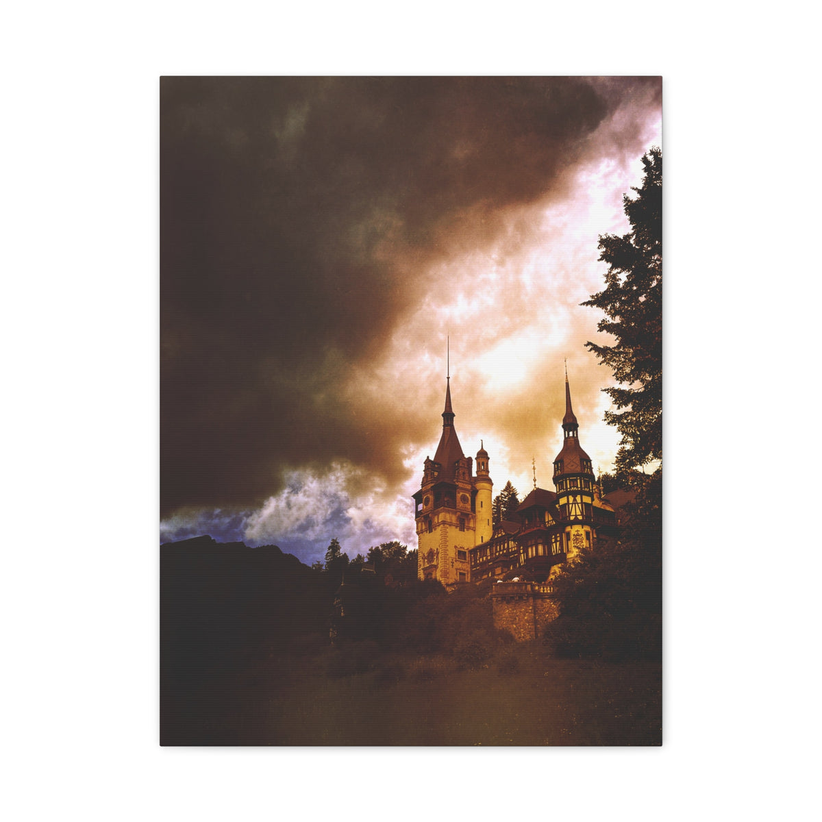 Peles Castle Matte Canvas, Stretched, 1.25"