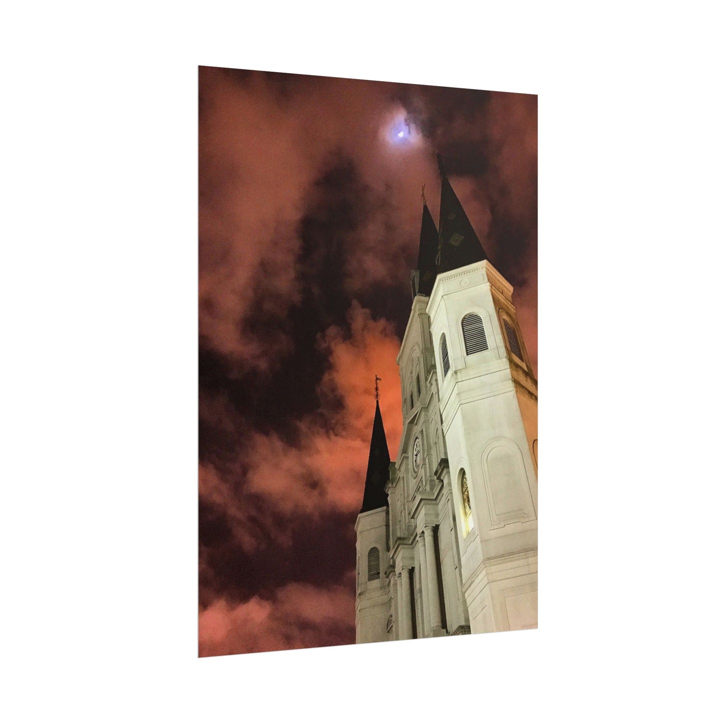 Moonrise Over St. Louis (V.1) Rolled Poster
