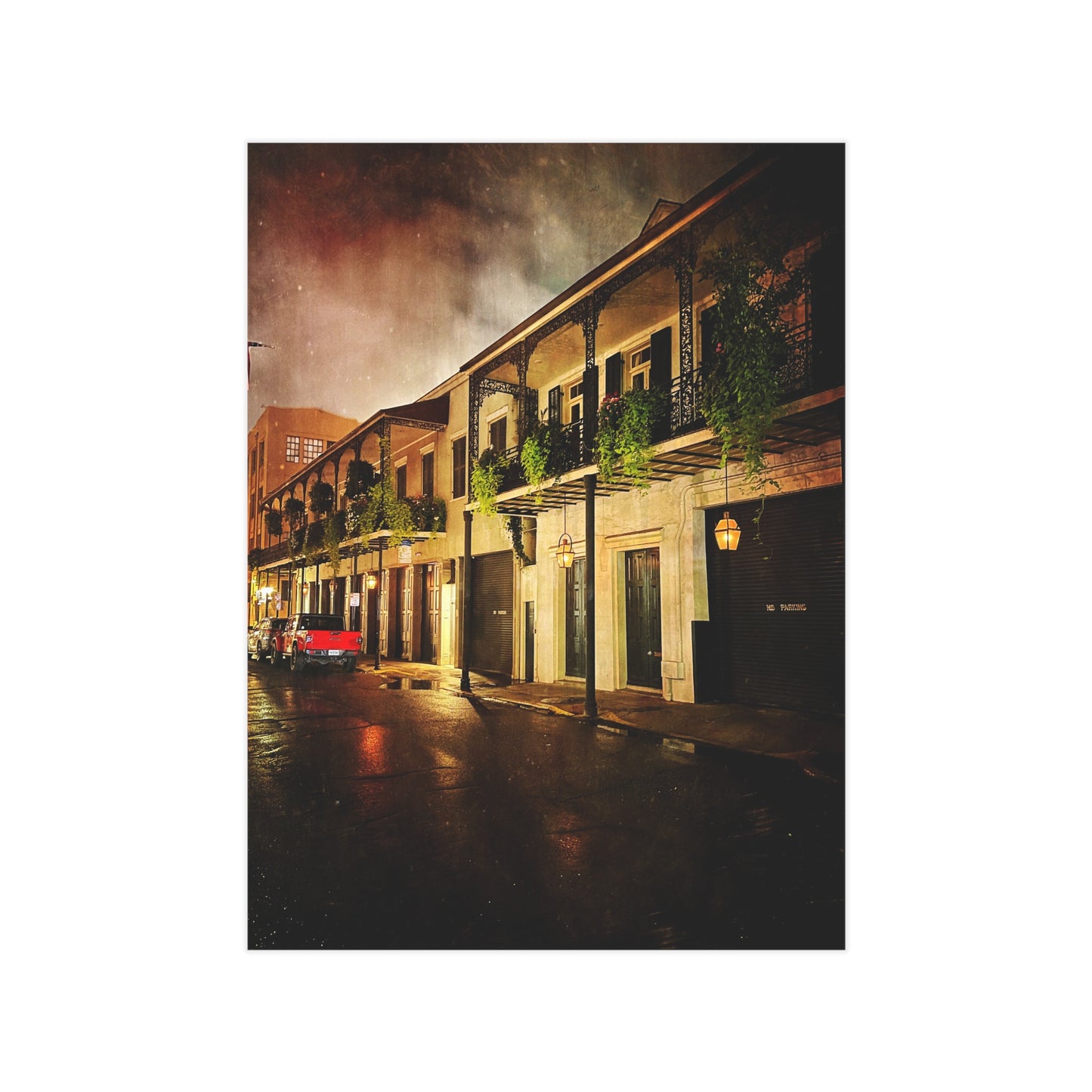 Frech Quarter Paper Print