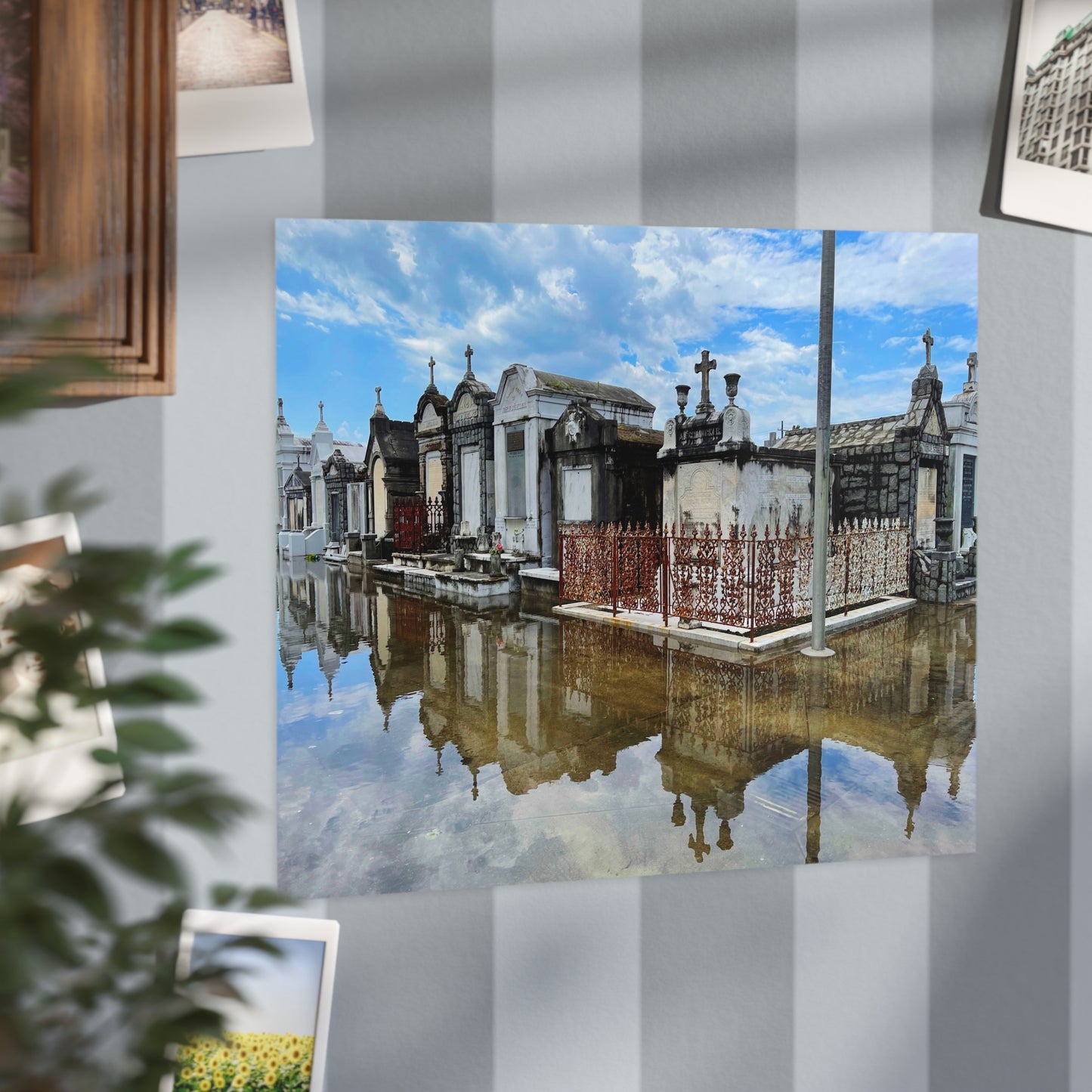 The Day The Sky Fell On Saint Joseph Paper Print