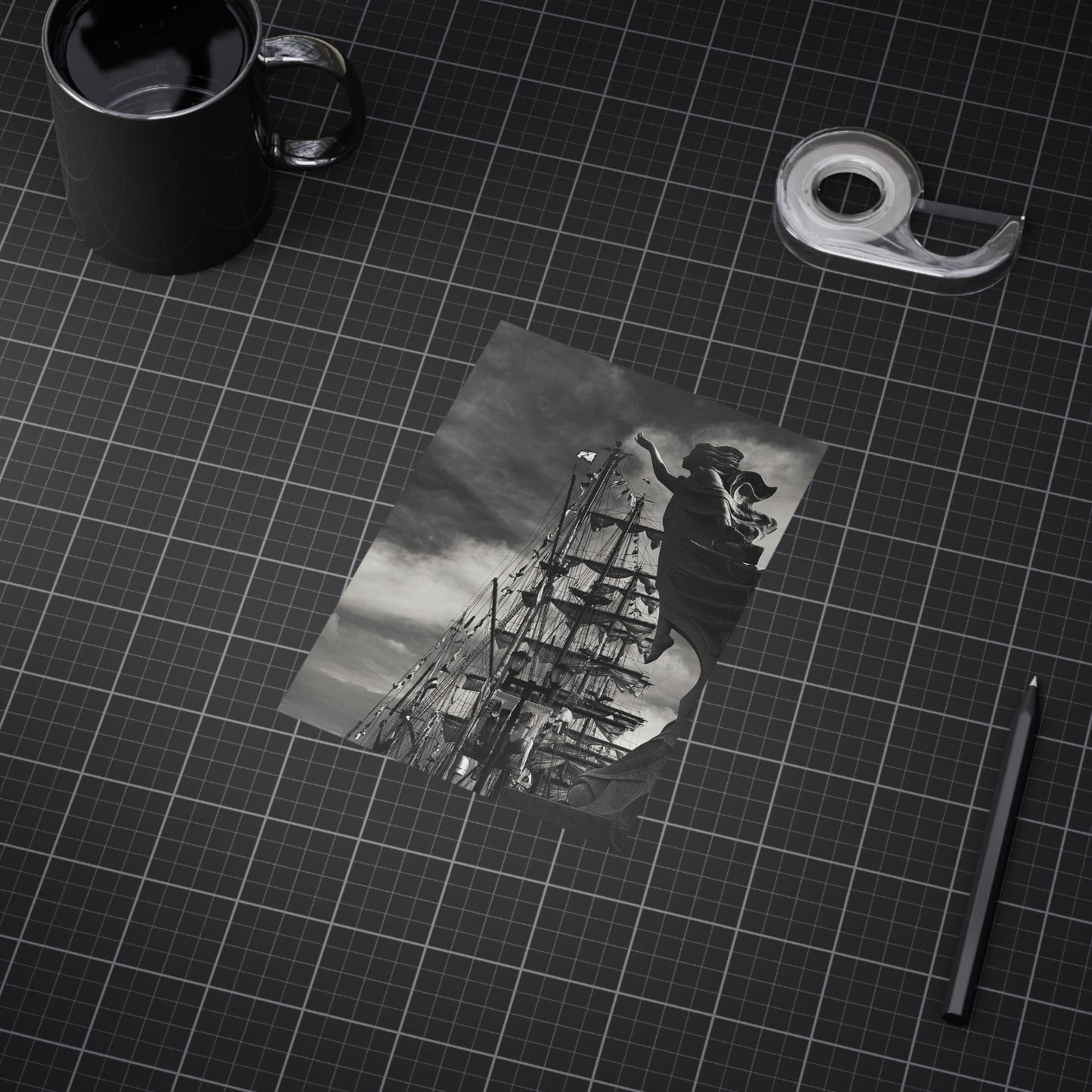 Hope and the Tall Ships Paper Print