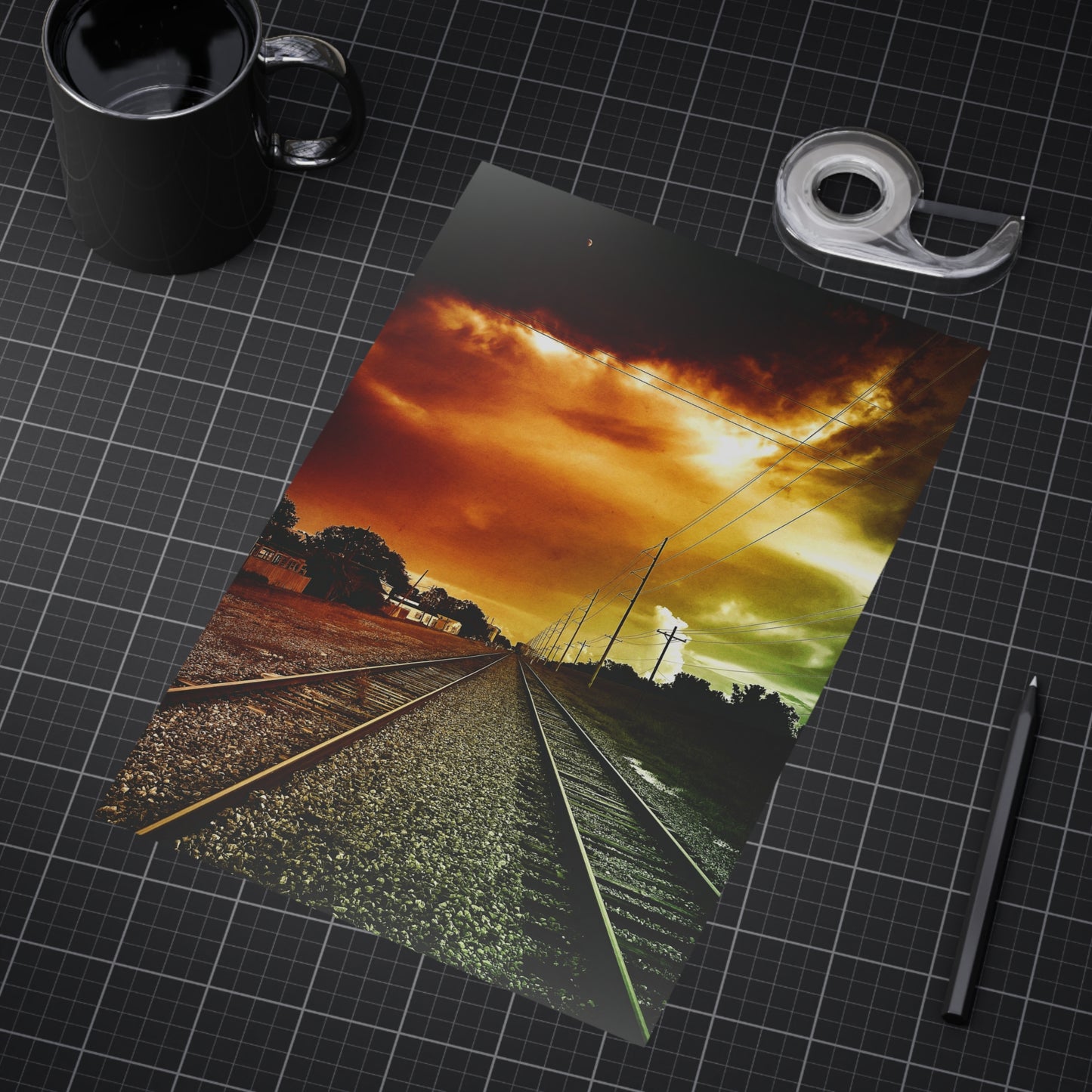 Not Choosing A Lane Paper Print