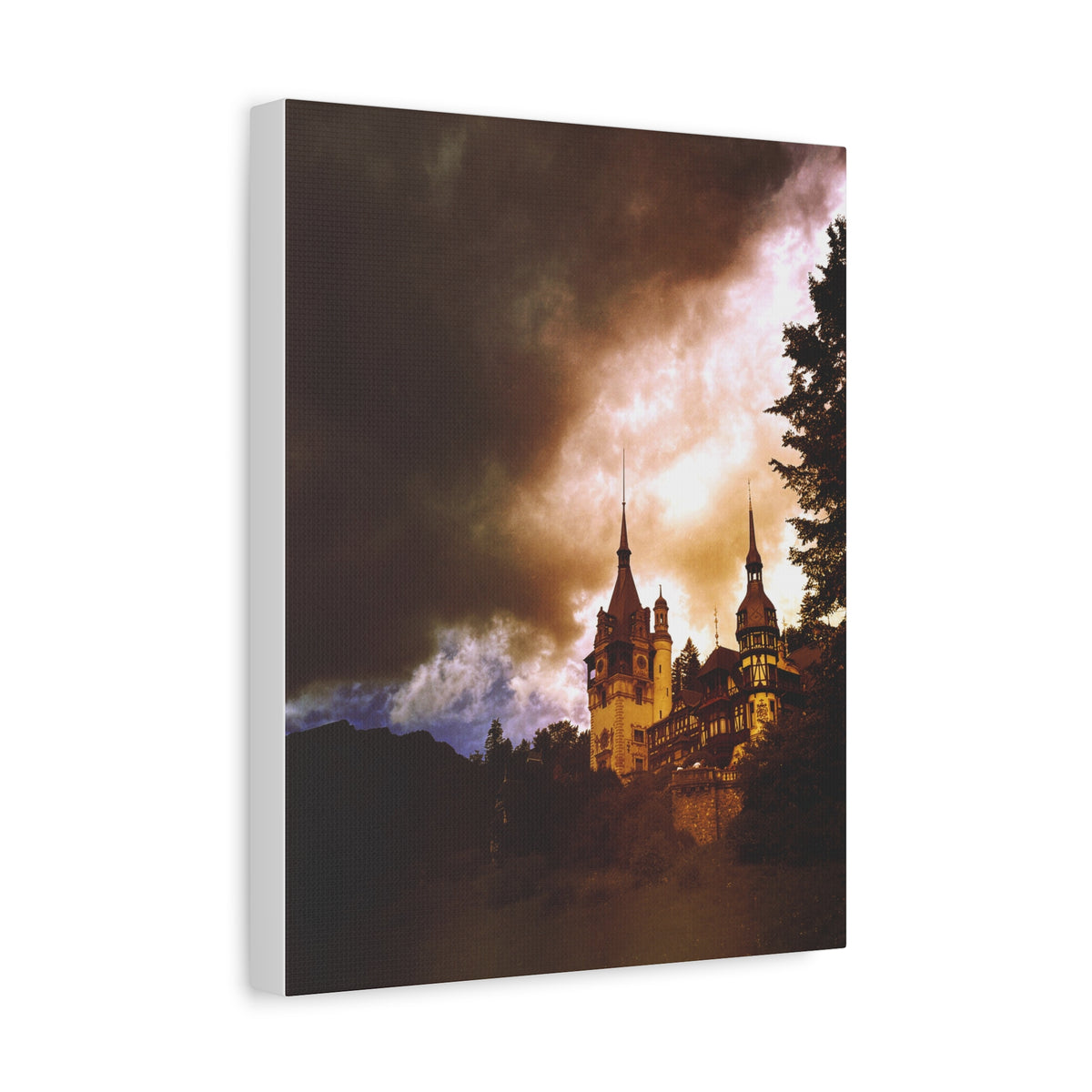 Peles Castle Matte Canvas, Stretched, 1.25"