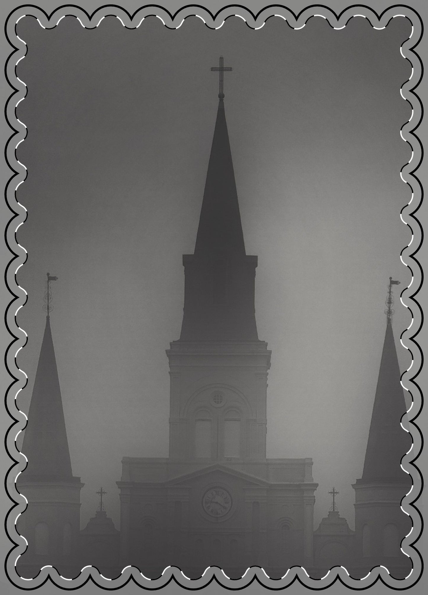 Emerging From The Mist Flat Greeting Cards (envelopes included)
