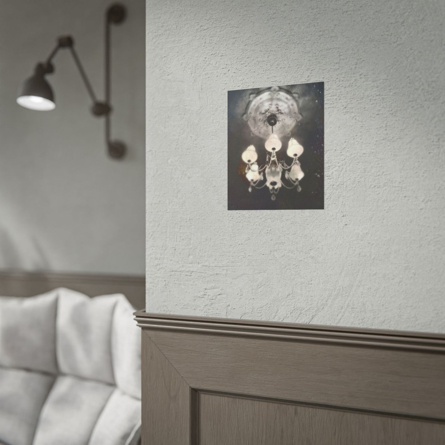 Haunted Chandelier Rolled Poster