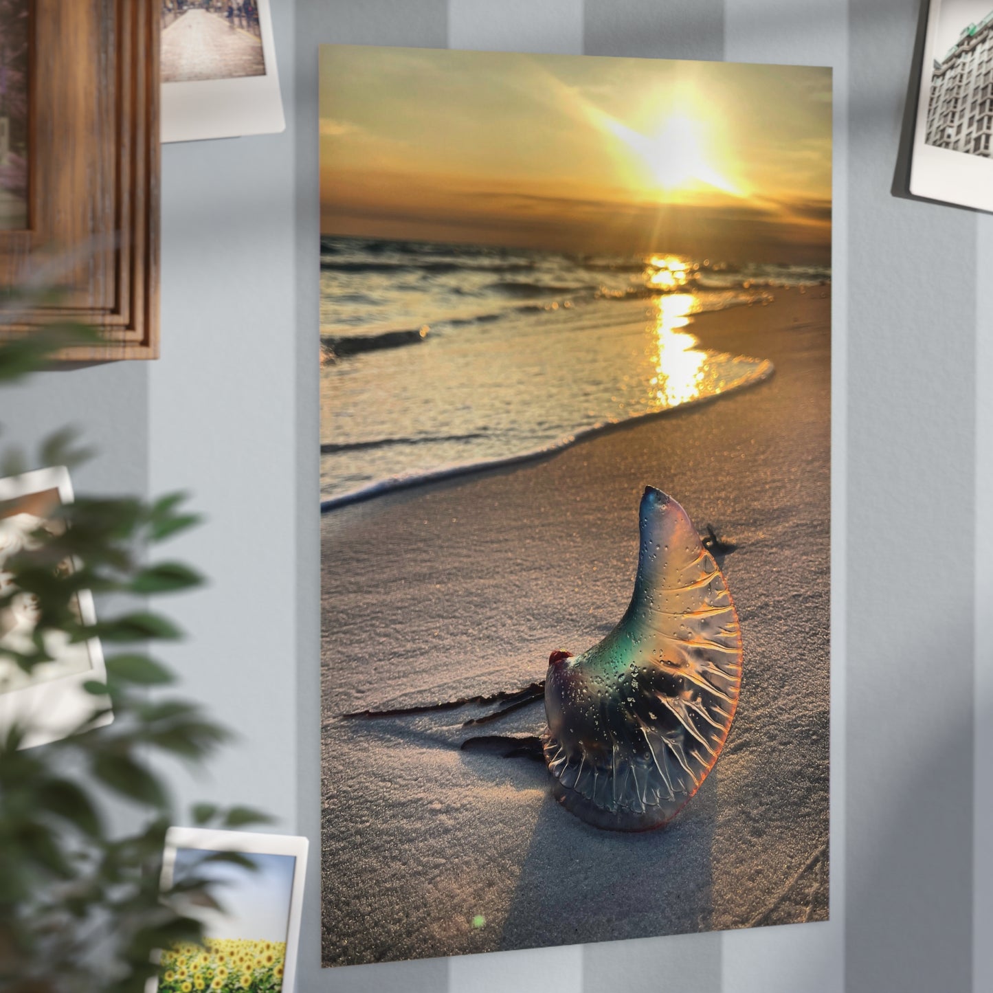 The Day The Moon Washed Ashore Paper Print