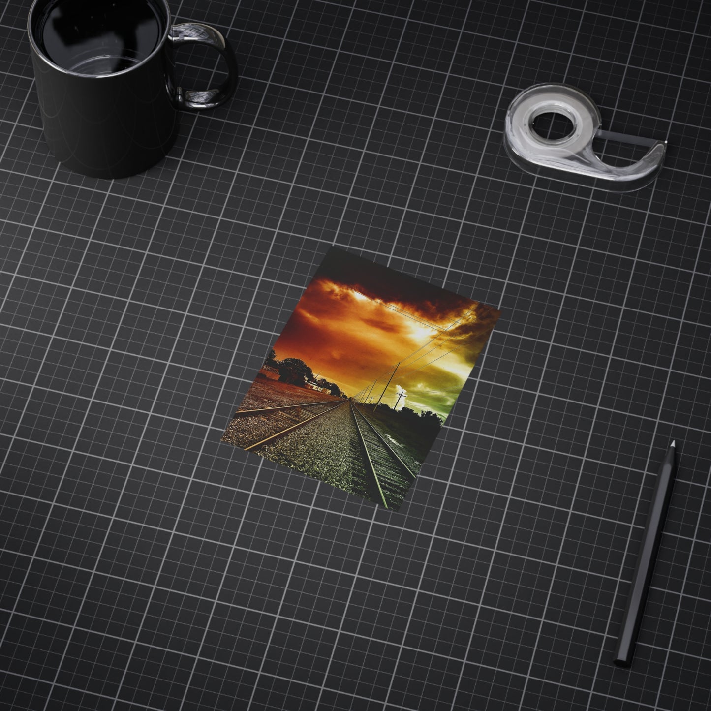 Not Choosing A Lane Paper Print