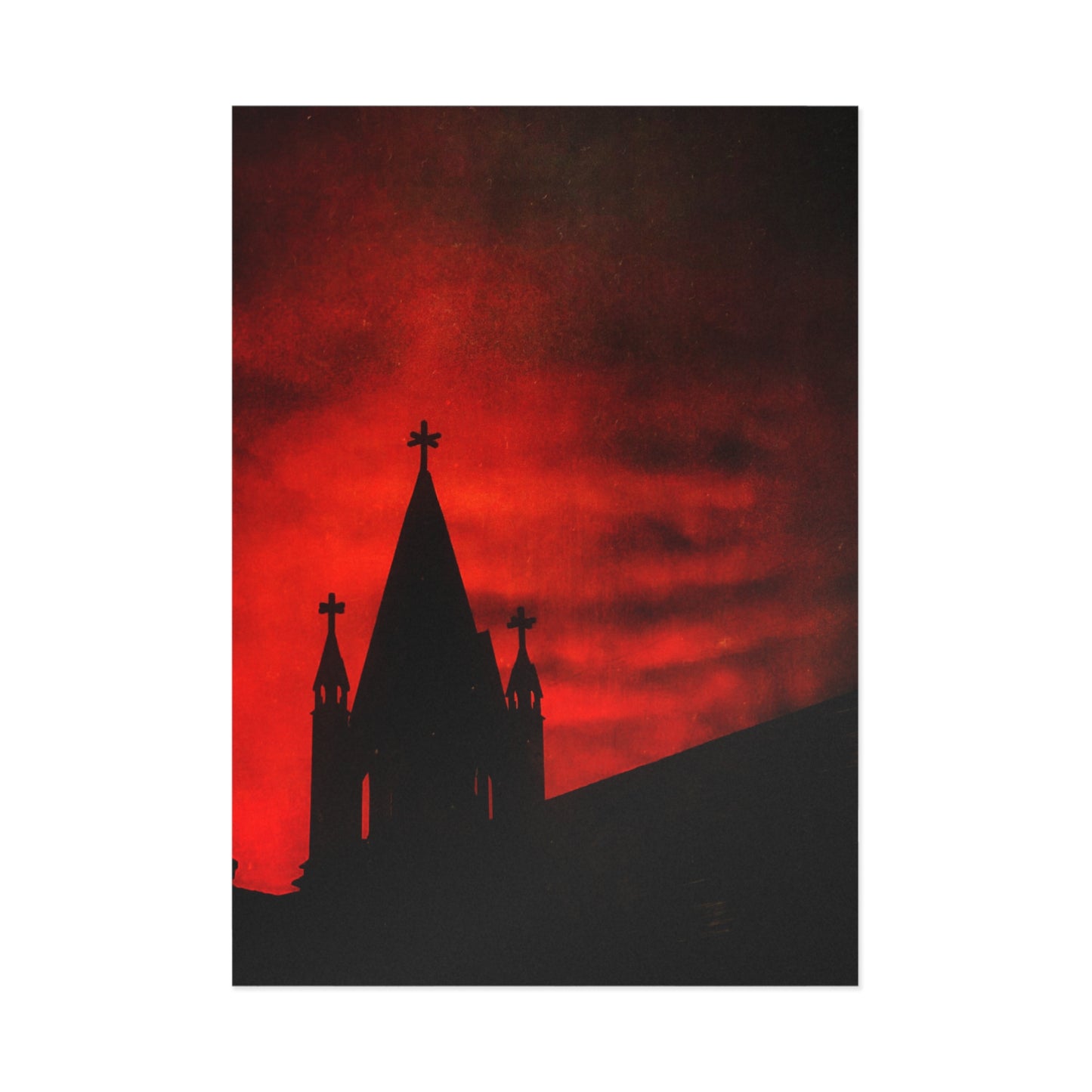 Blood Dusk Fine Art Postcard