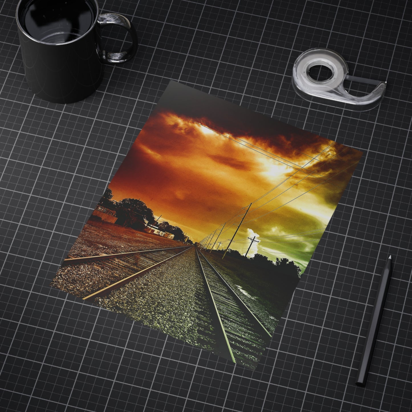 Not Choosing A Lane Paper Print