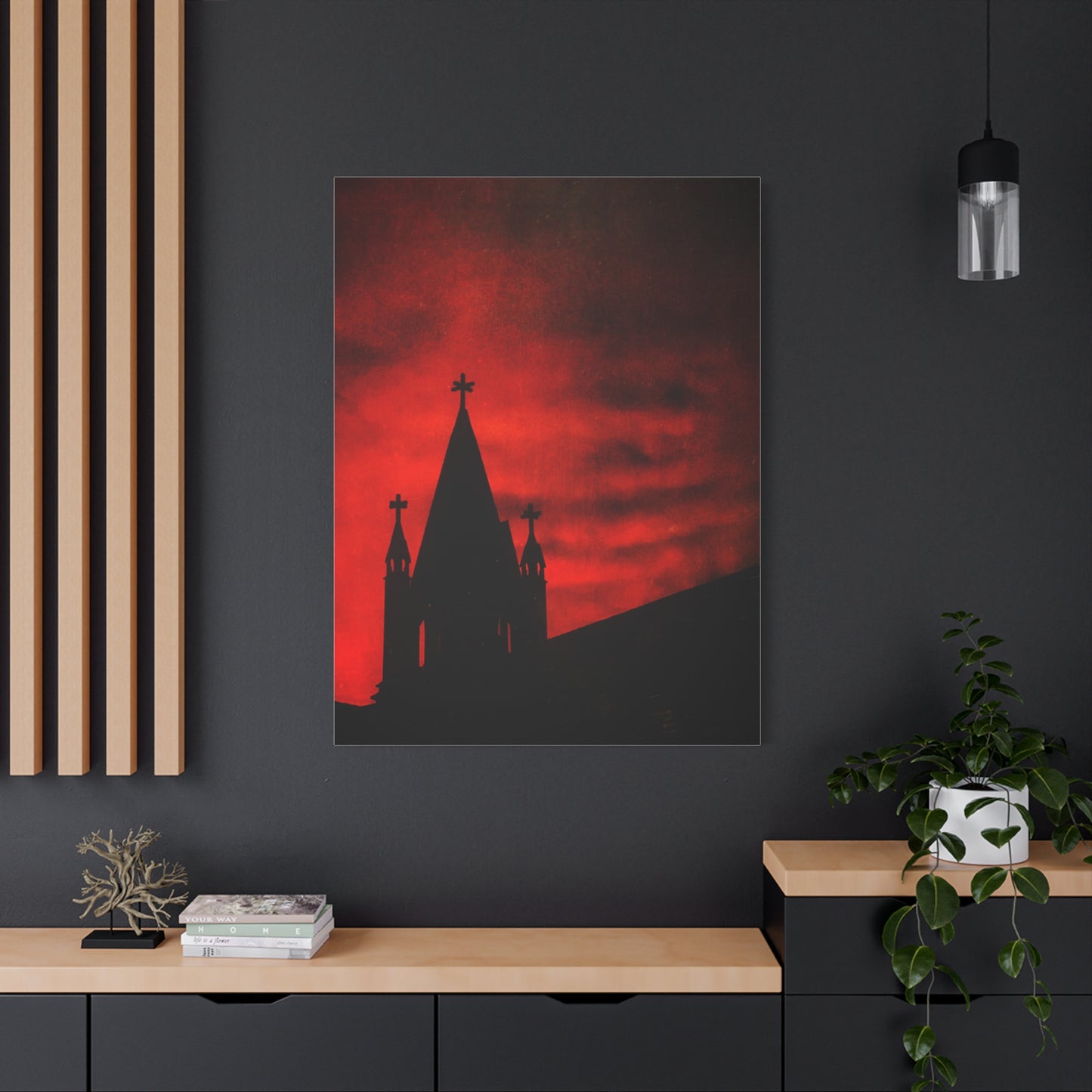Blood Dusk Matte Canvas, Stretched, 1.25"