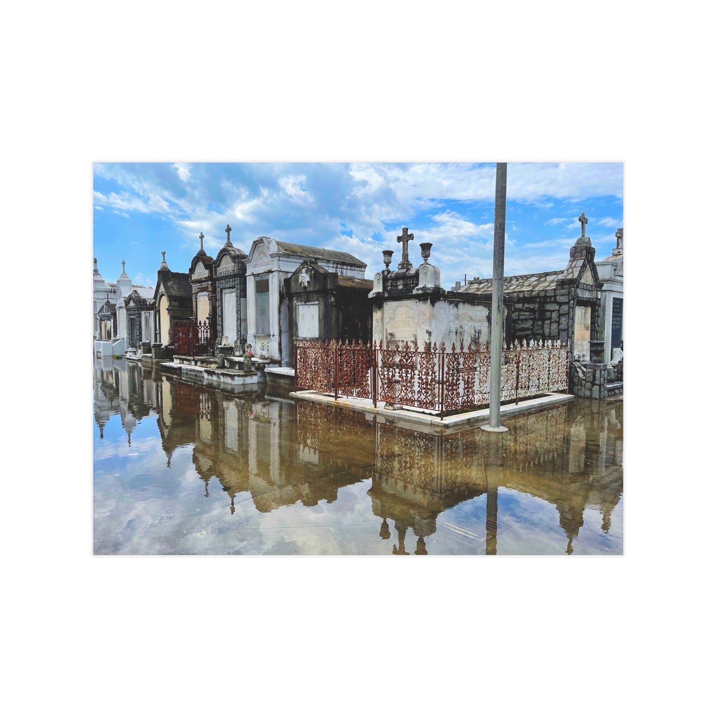 The Day The Sky Fell On Saint Joseph Paper Print