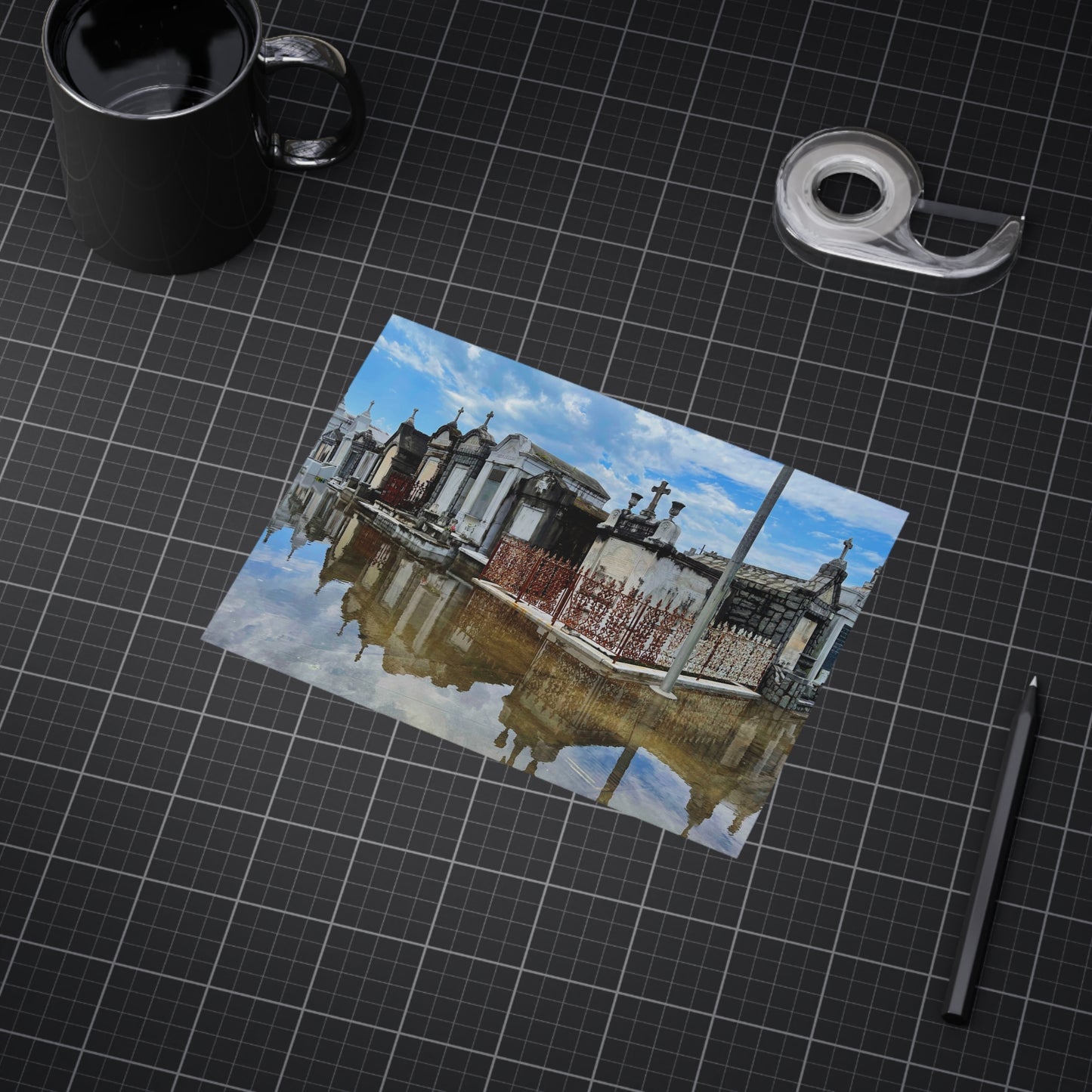 The Day The Sky Fell On Saint Joseph Paper Print
