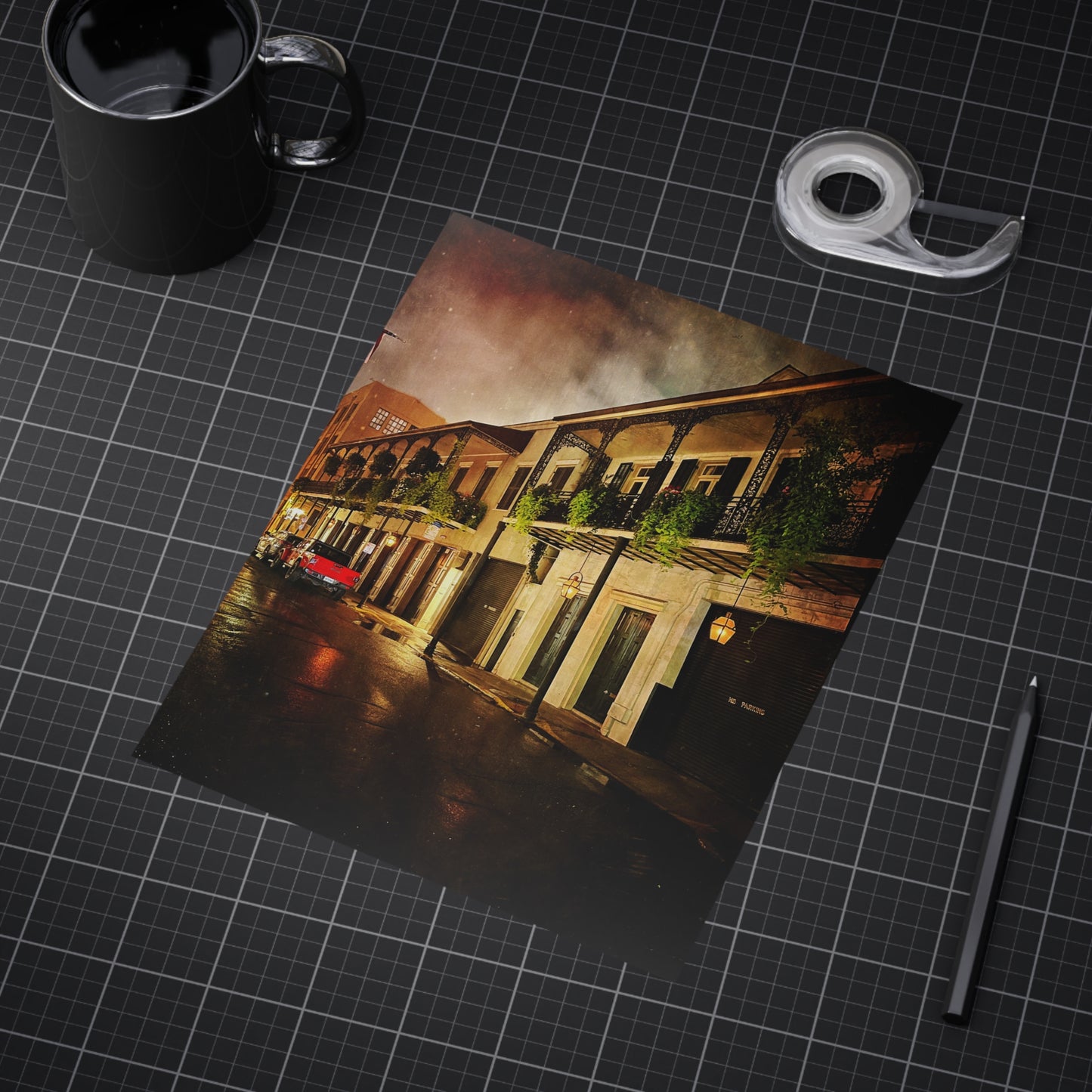 Frech Quarter Paper Print