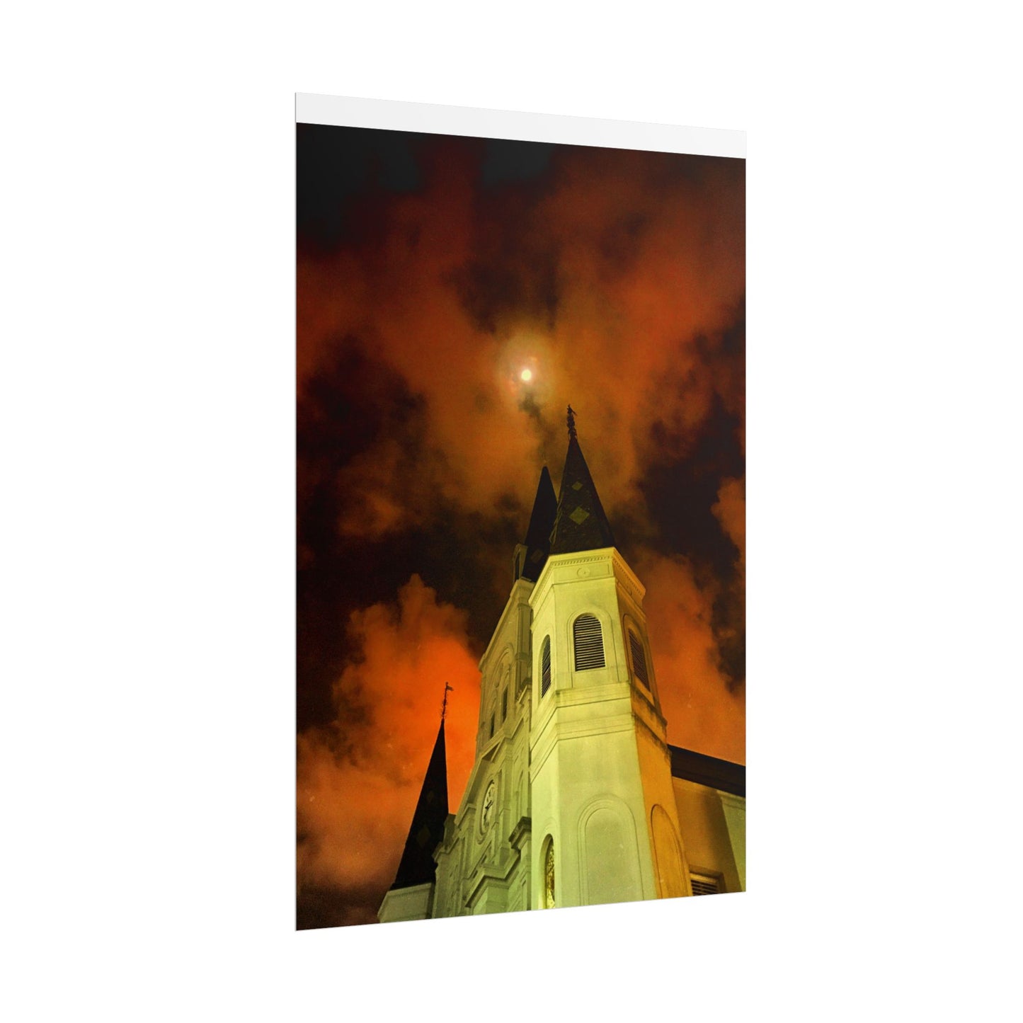 Moonrise Over St. Louis (V.2) Rolled Poster