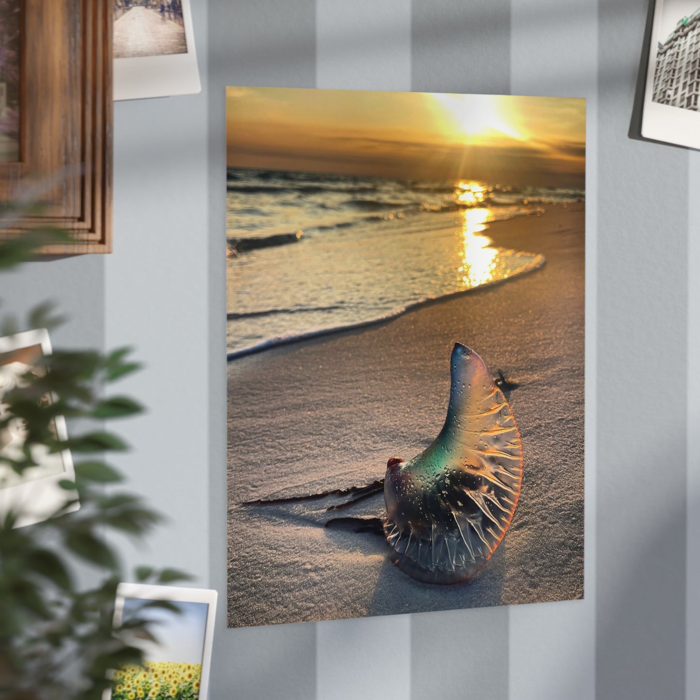 The Day The Moon Washed Ashore Paper Print