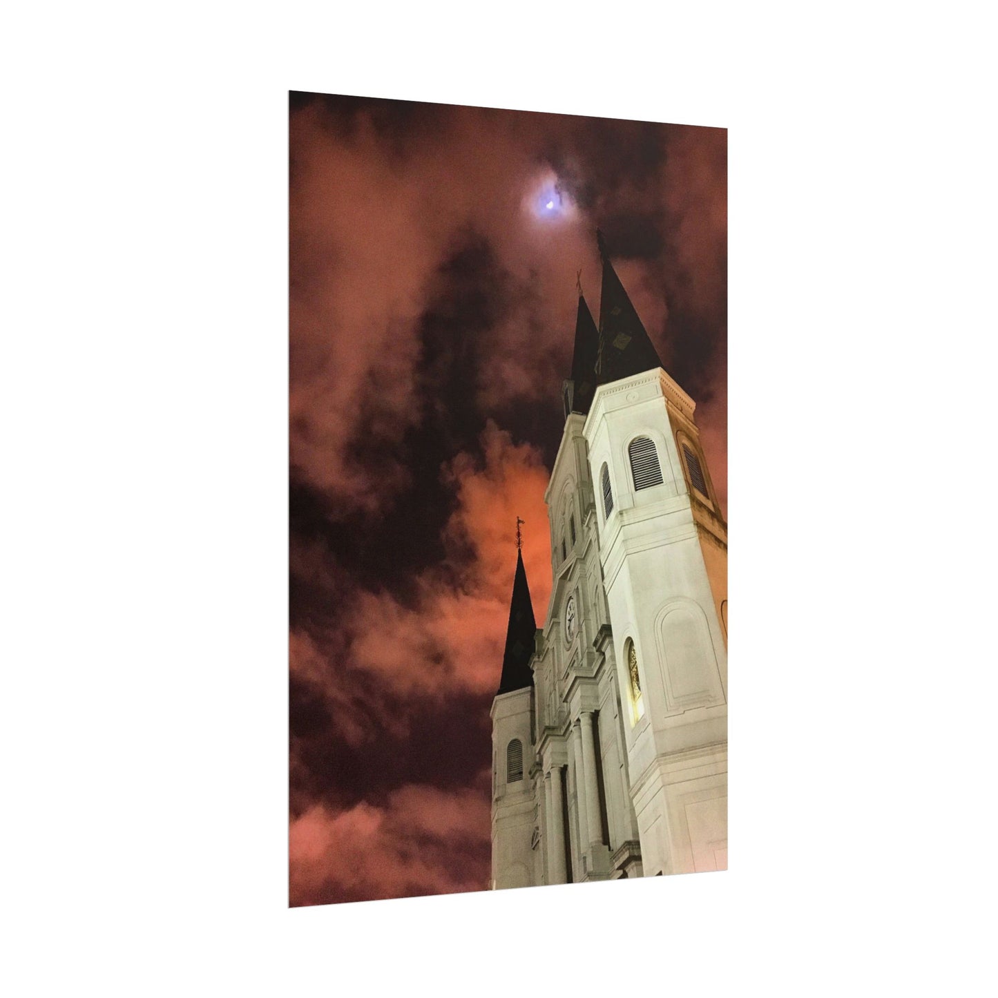 Moonrise Over St. Louis (V.1) Rolled Poster