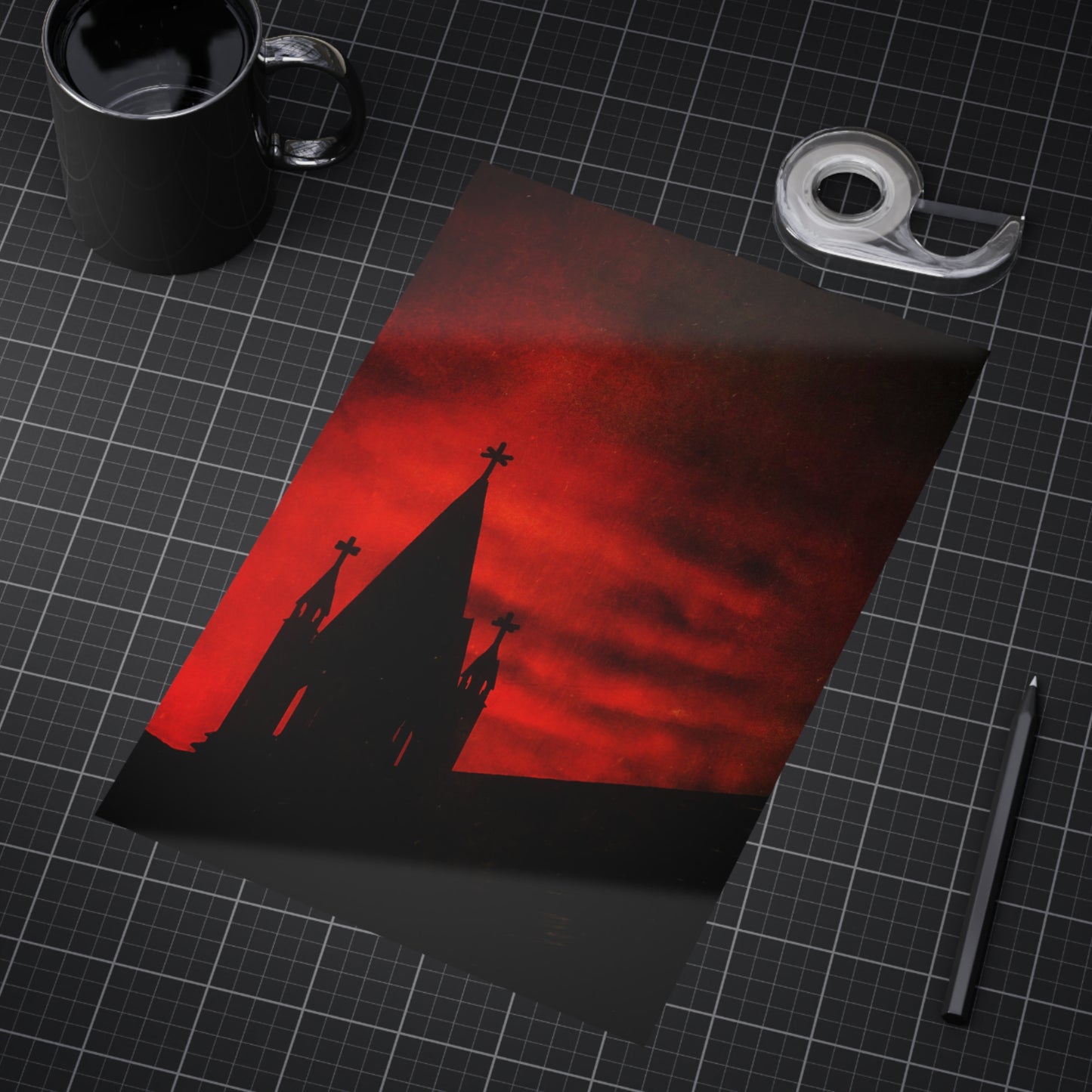 Blood Dusk Paper Print