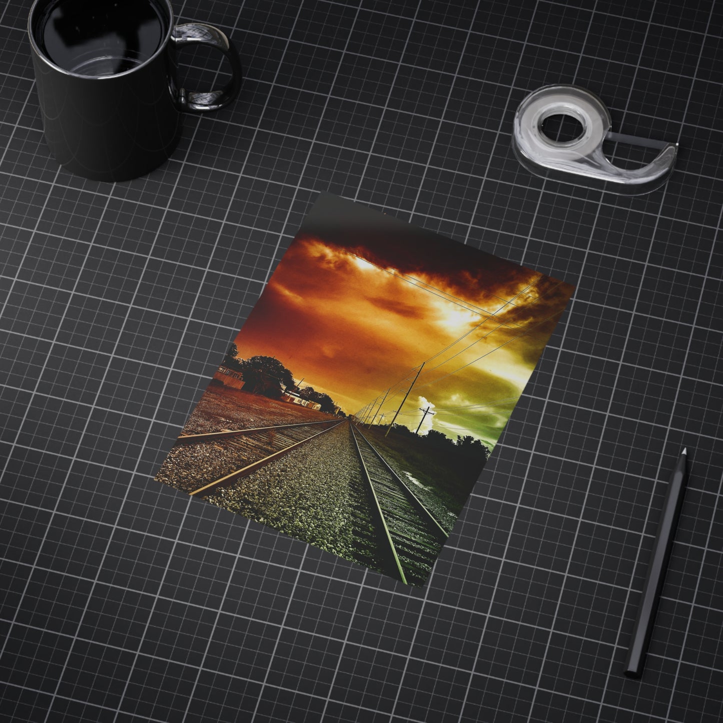 Not Choosing A Lane Paper Print
