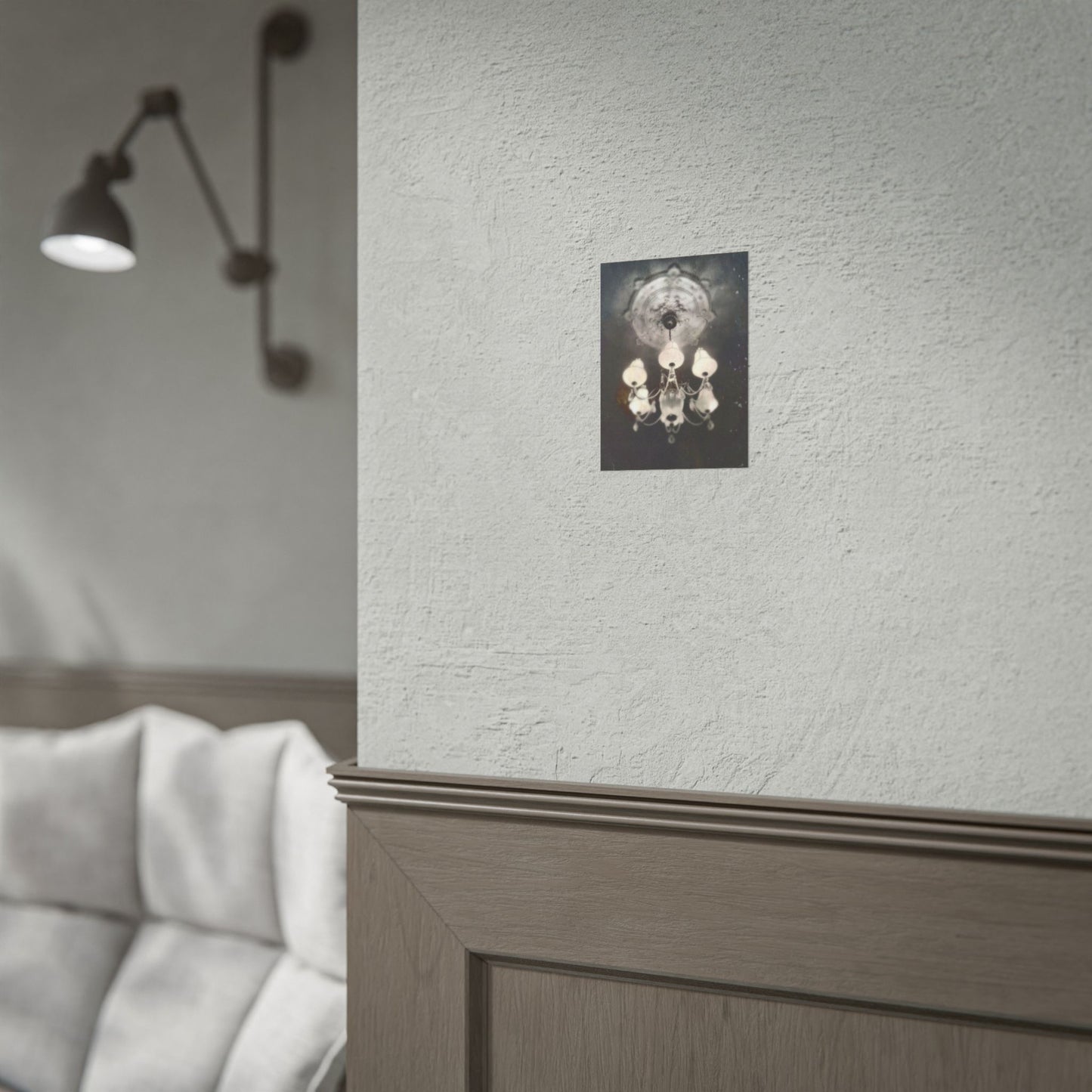 Haunted Chandelier Rolled Poster