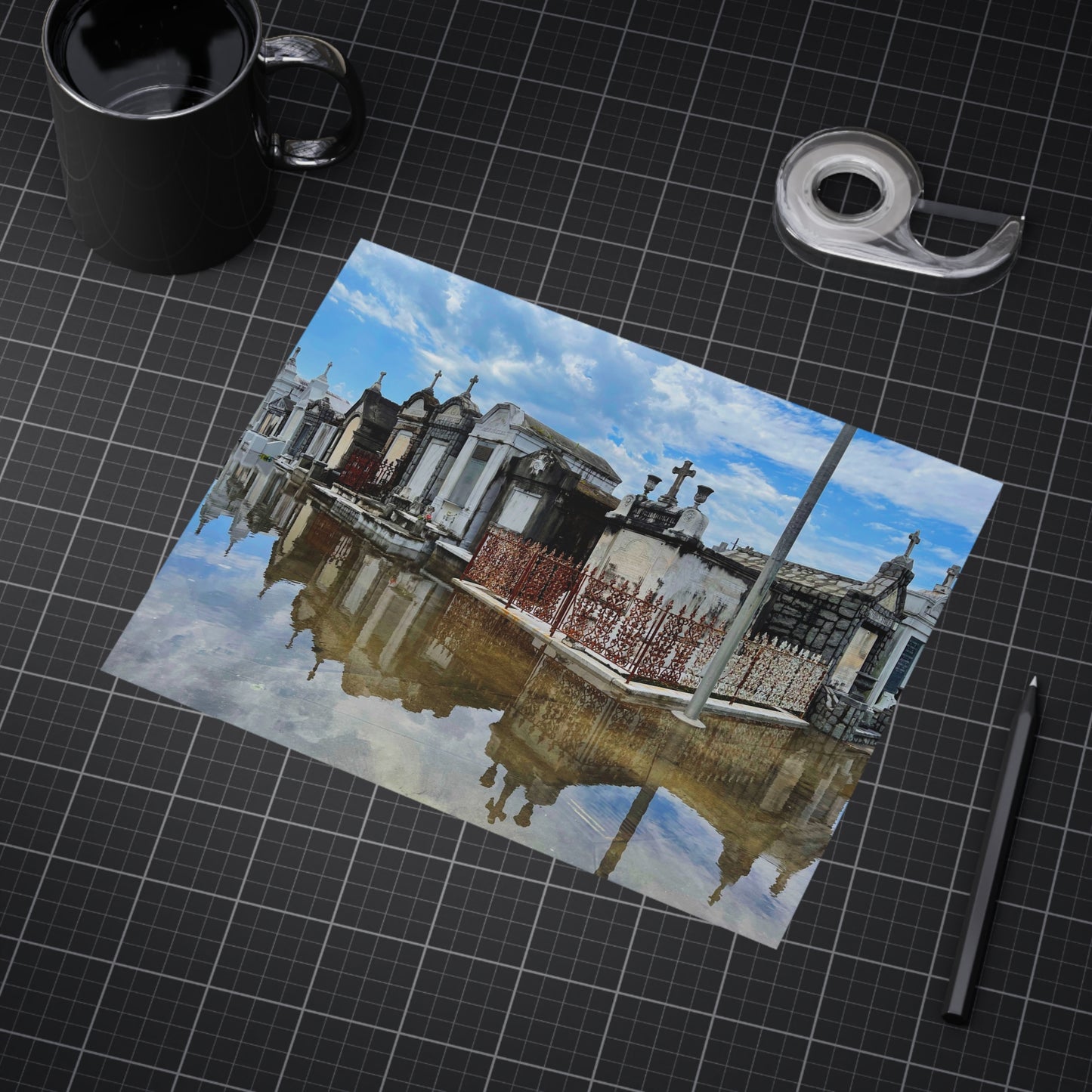 The Day The Sky Fell On Saint Joseph Paper Print
